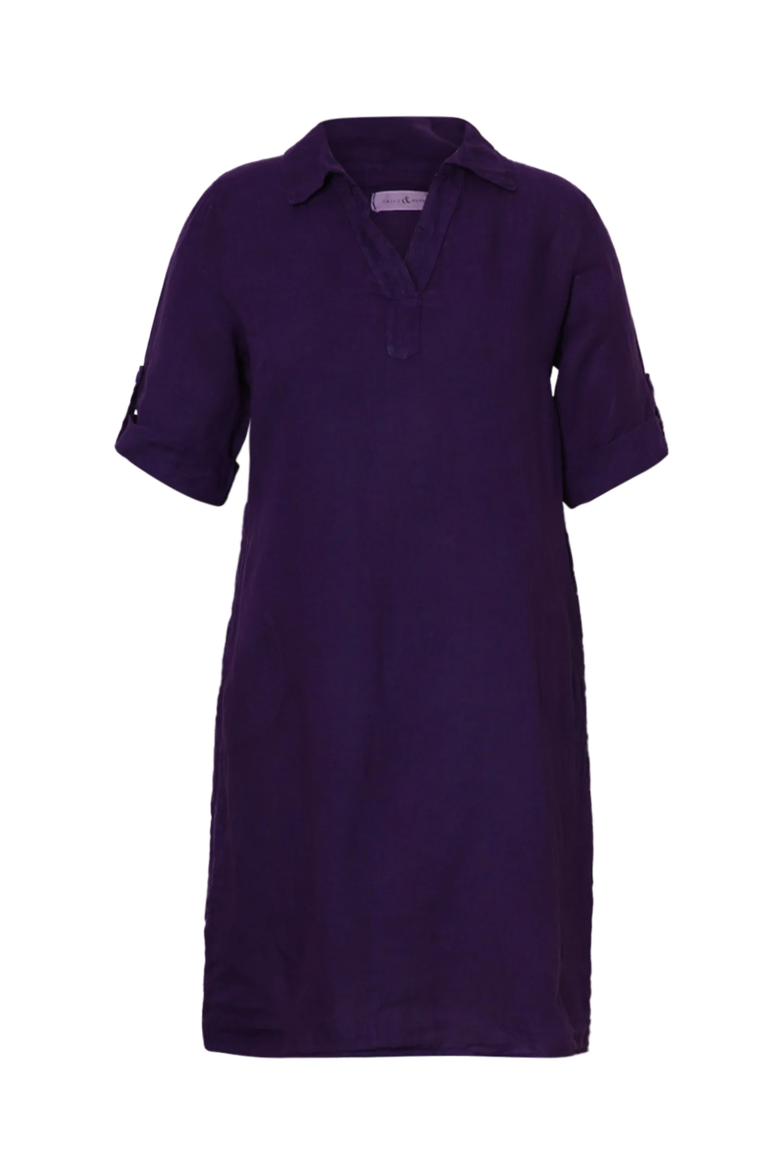 Robe tunique en lin unie - Image 10