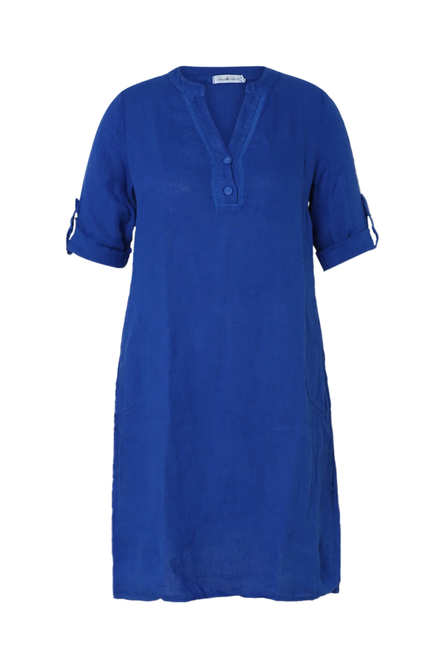 Robe tunique en lin unie - Image 32