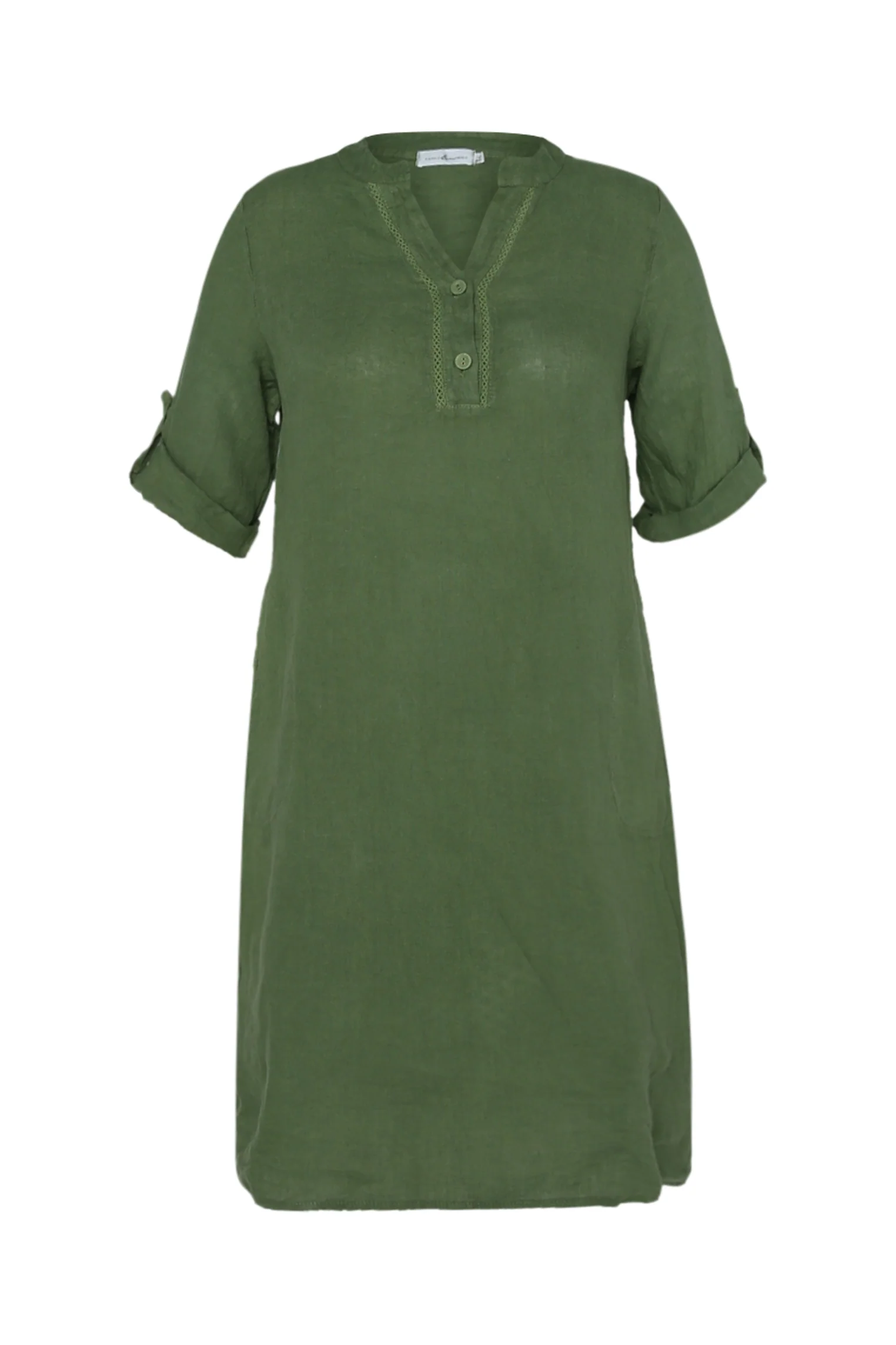 Robe tunique en lin unie - Image 43