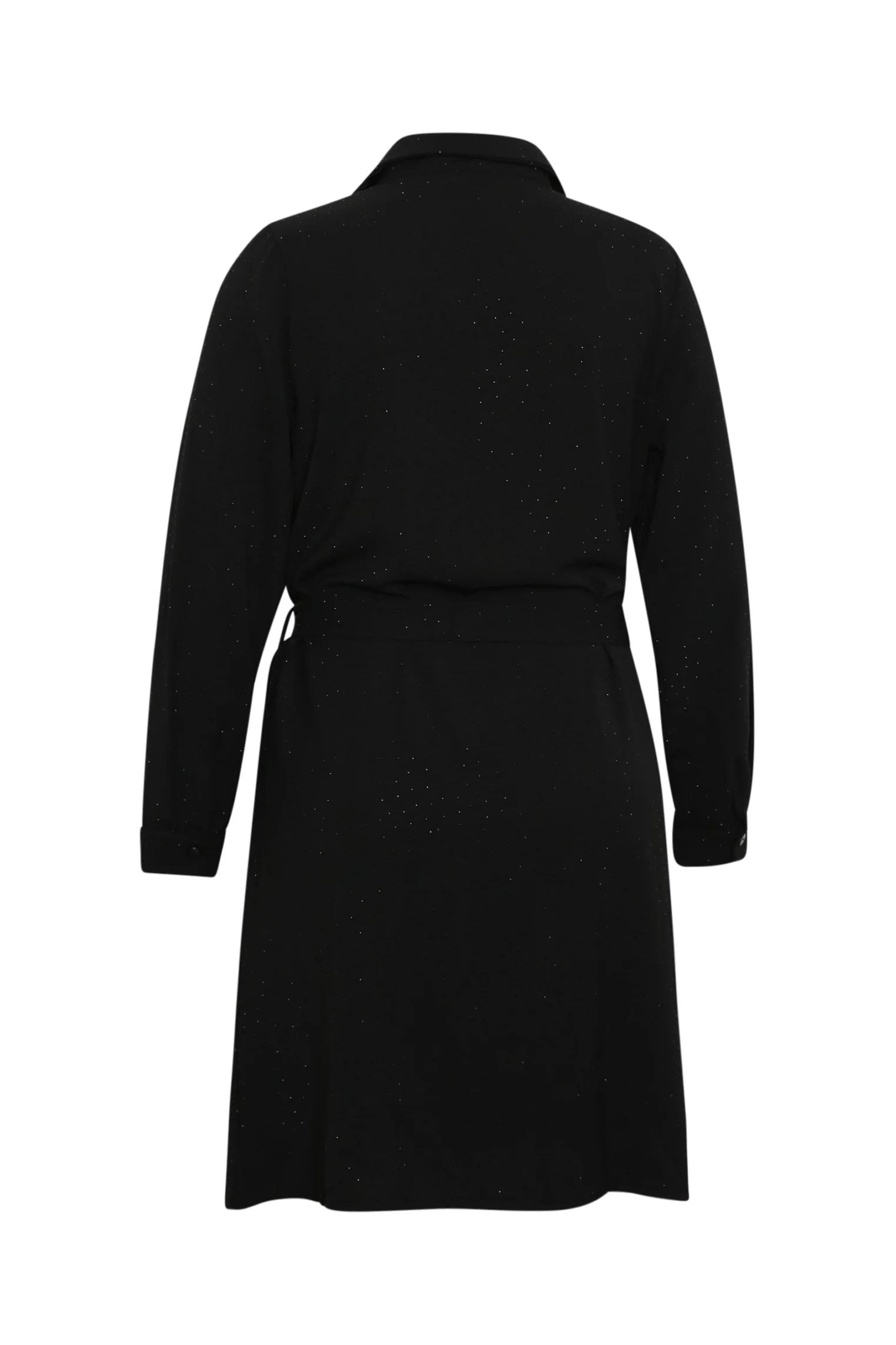 Robe unie avec strass ton sur ton - Image 9