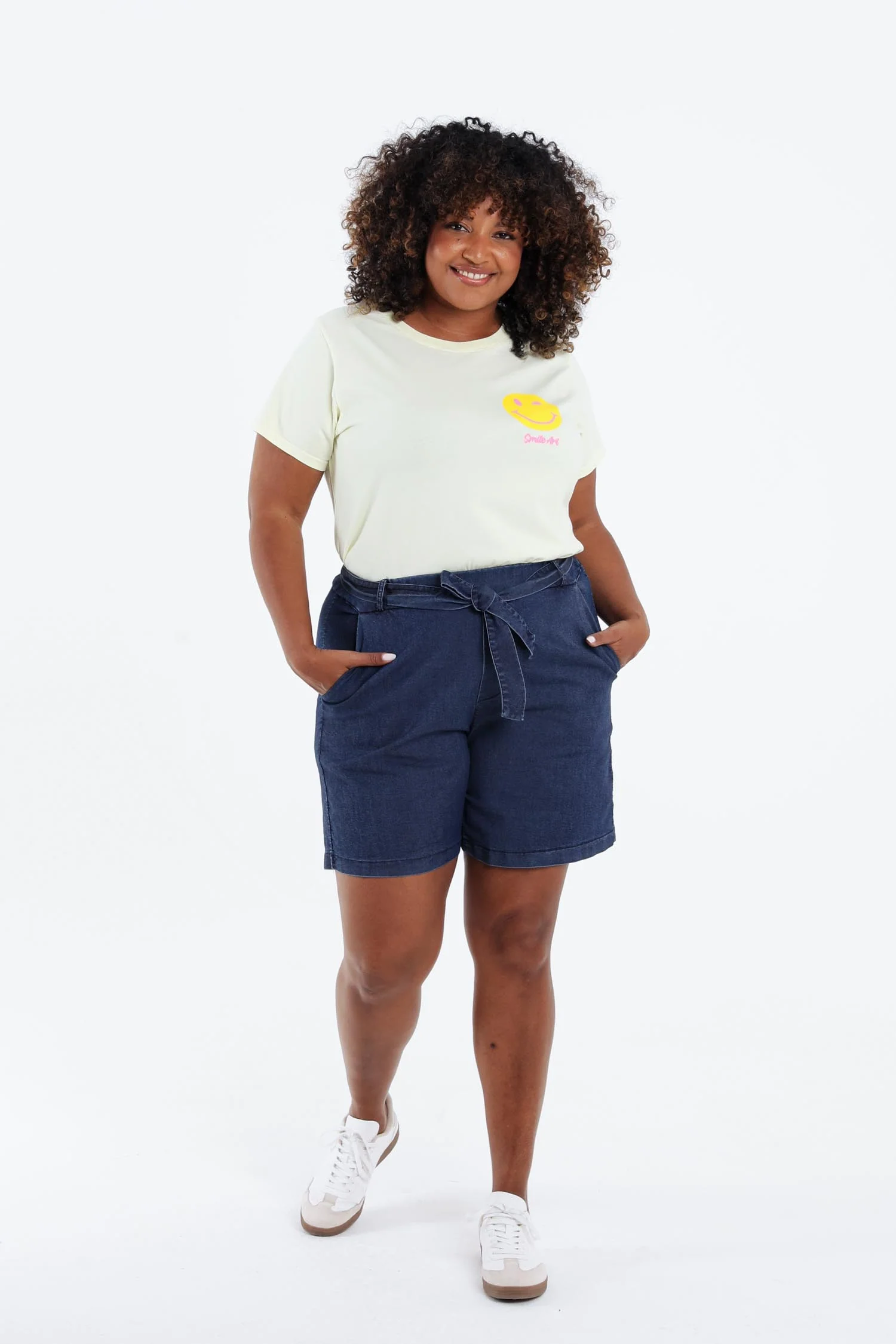 Short large en jeans uni - Image 7