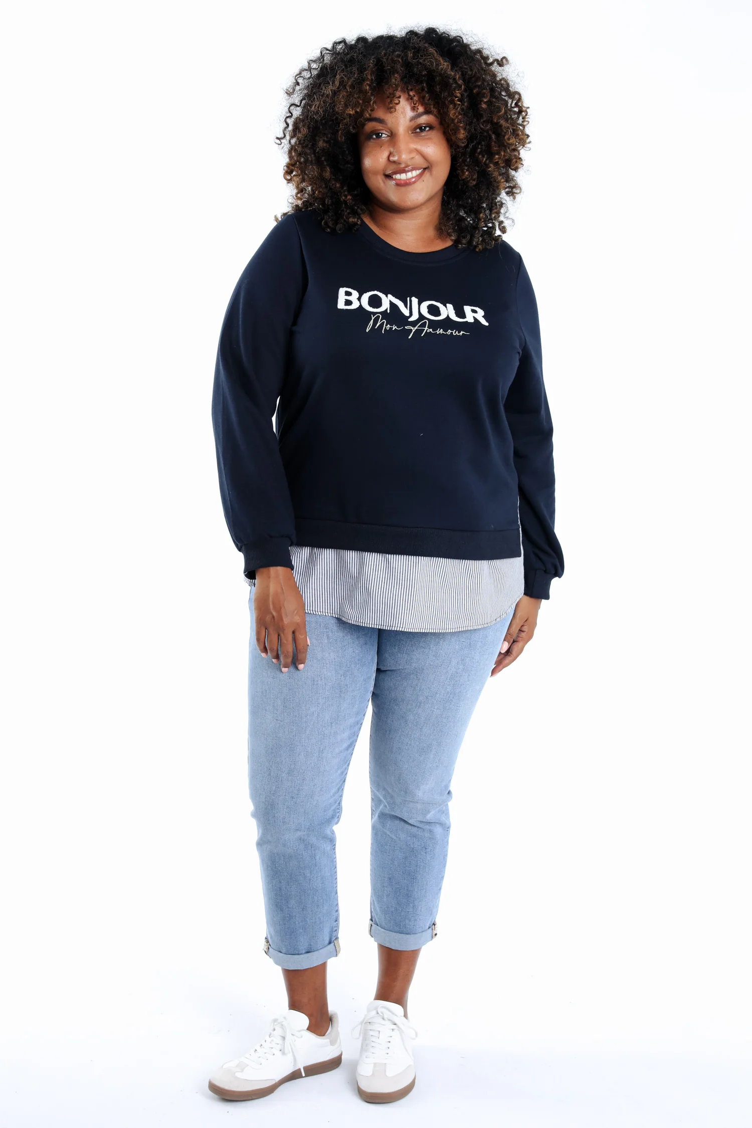 Sweat Bonjour avec fausse chemise - Image 7