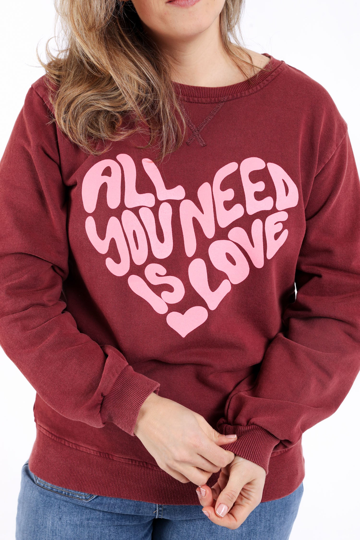 Sweat coeur avec message - Image 3