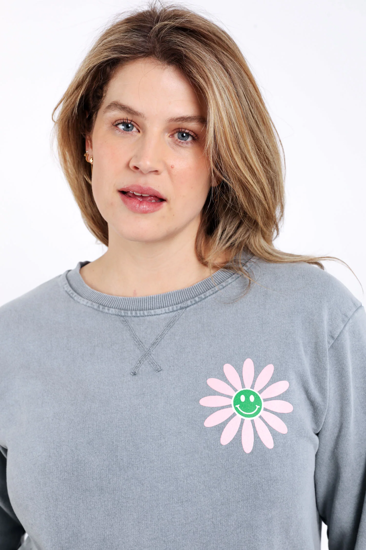 Sweat en coton imprimé fleuri - Image 5