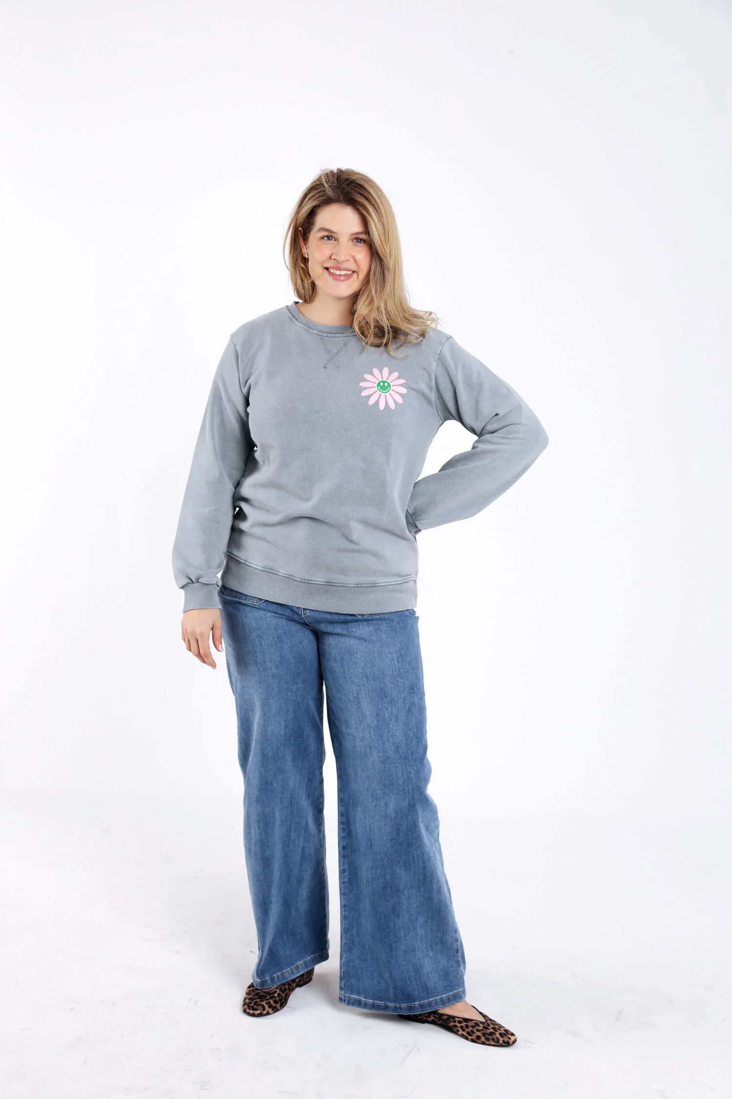 Sweat en coton imprimé fleuri - Image 7