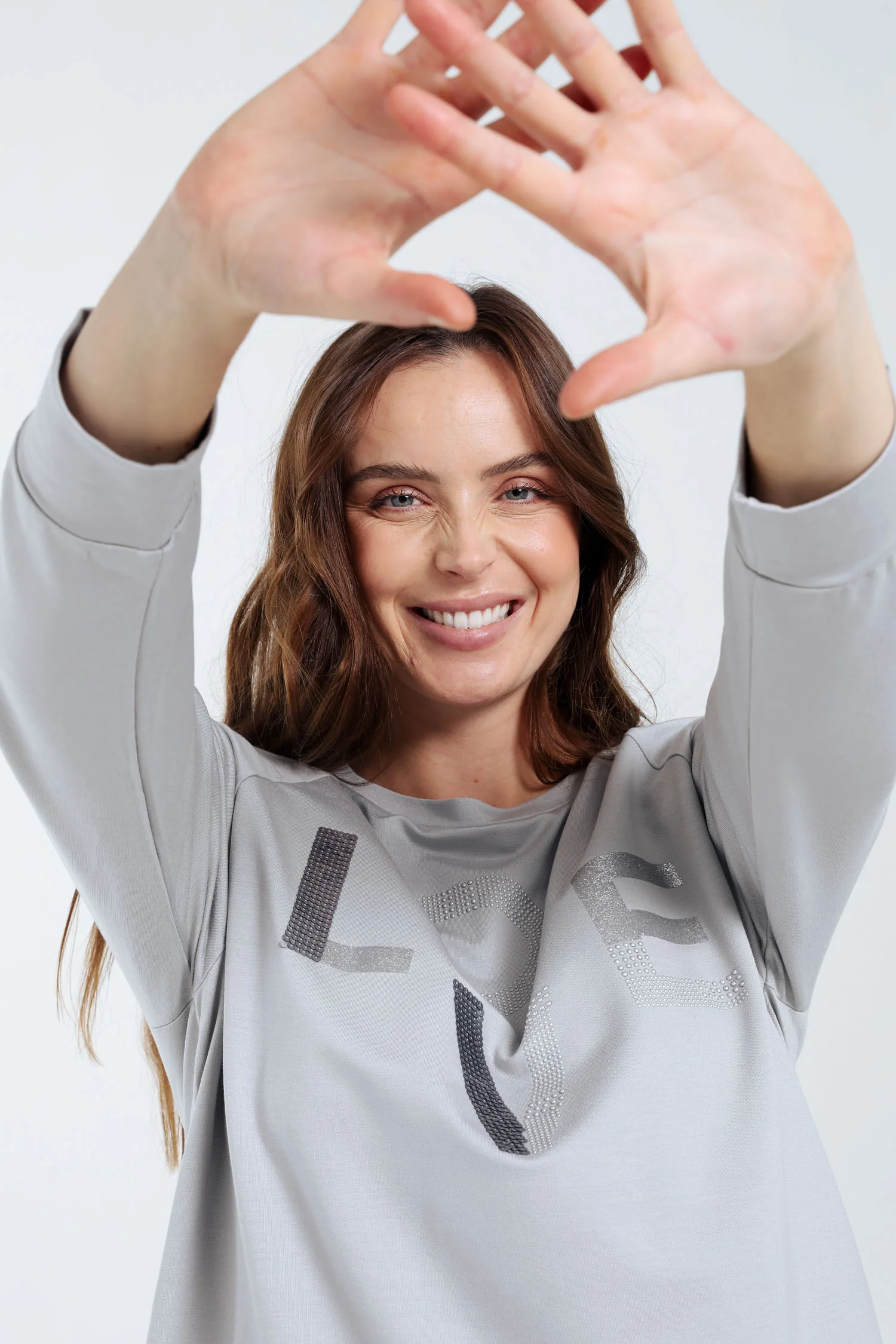 Sweat en molleton "Love" avec strass - Image 4