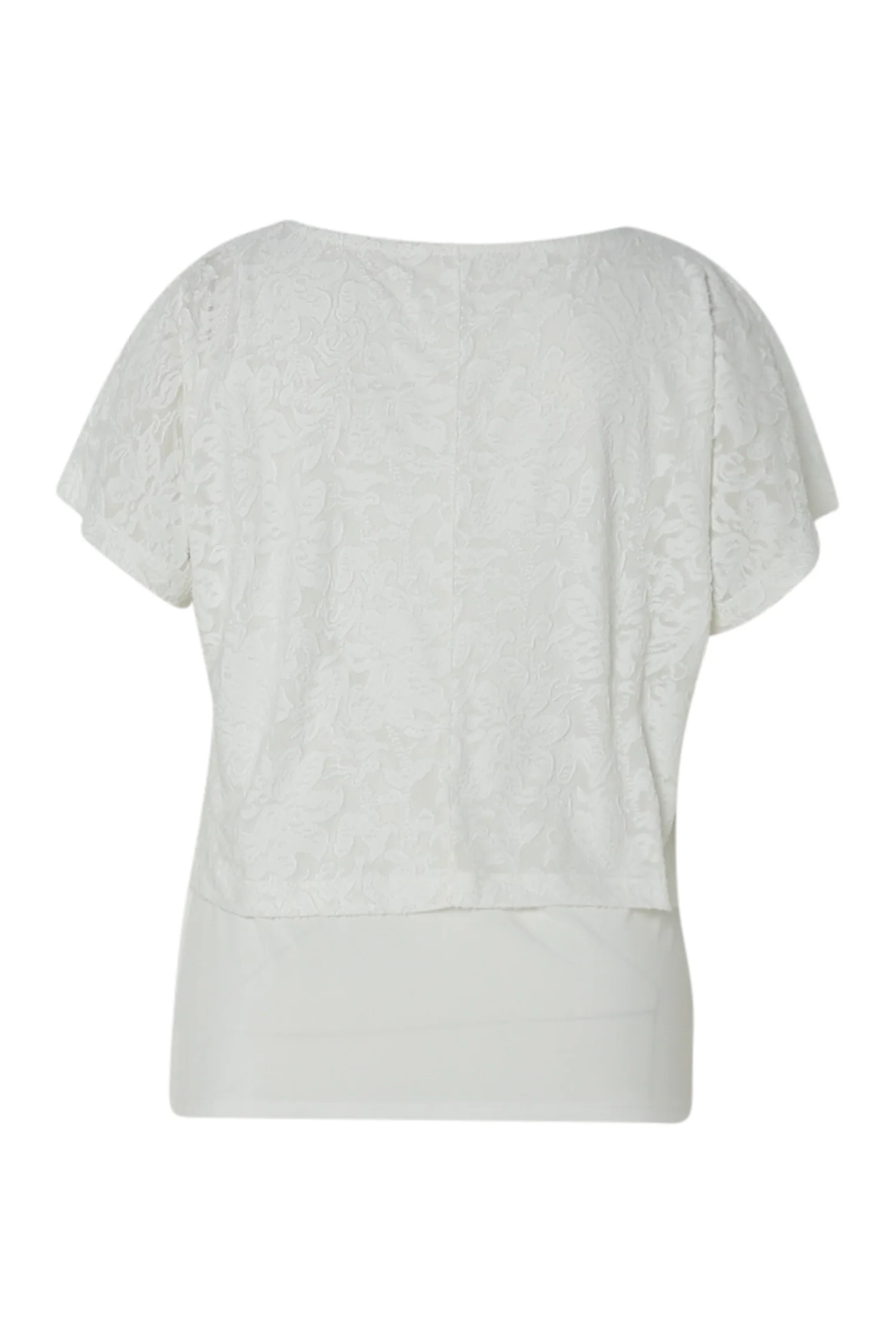 T-shirt 2 en 1 uni en maille ajourée - Image 11