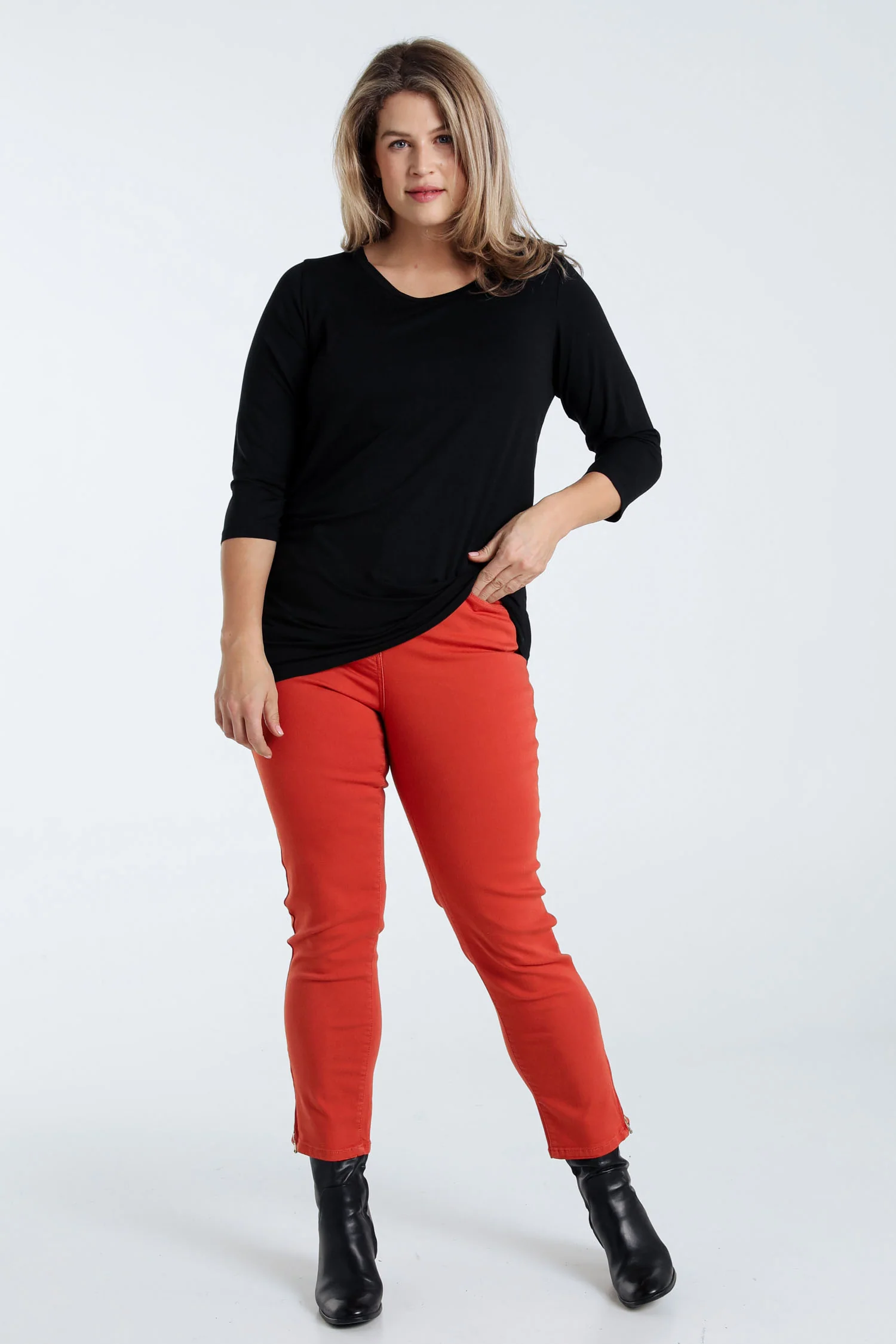 T-shirt basic uni en viscose - Image 20