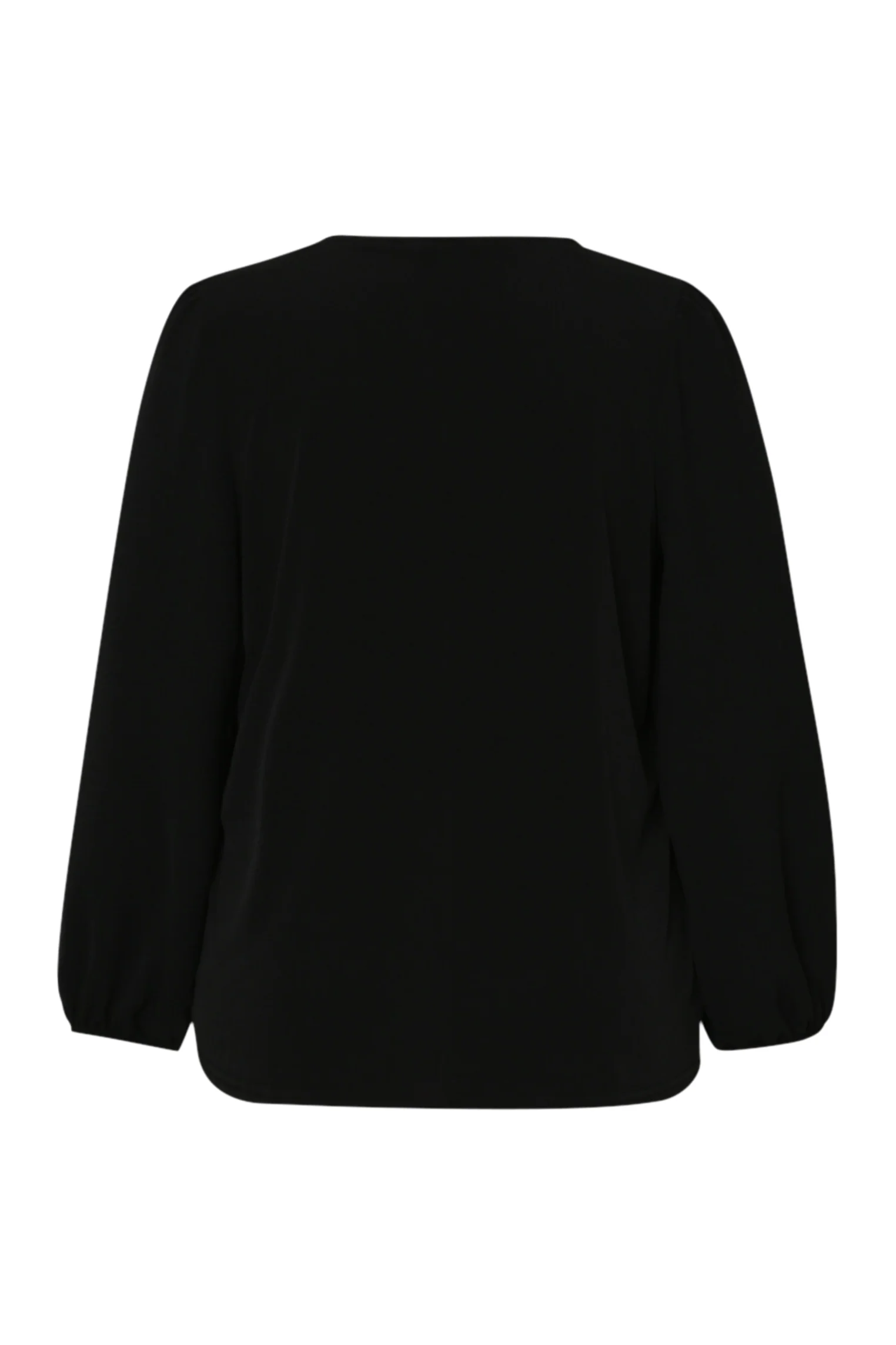T-shirt bi-matière uni avec collier - Image 9