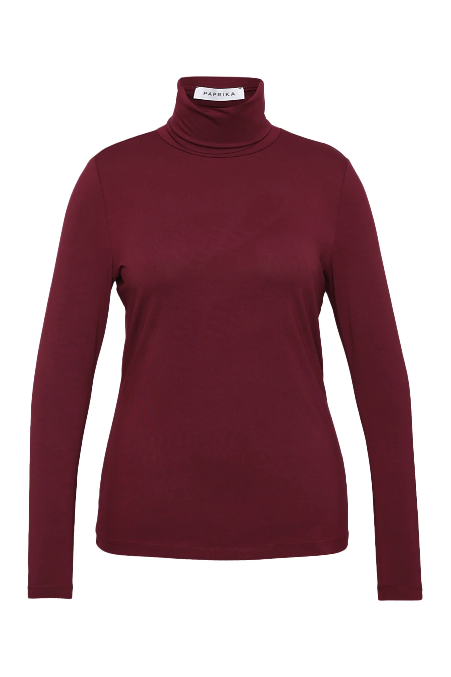 T-shirt col roulé en viscose uni - Image 6