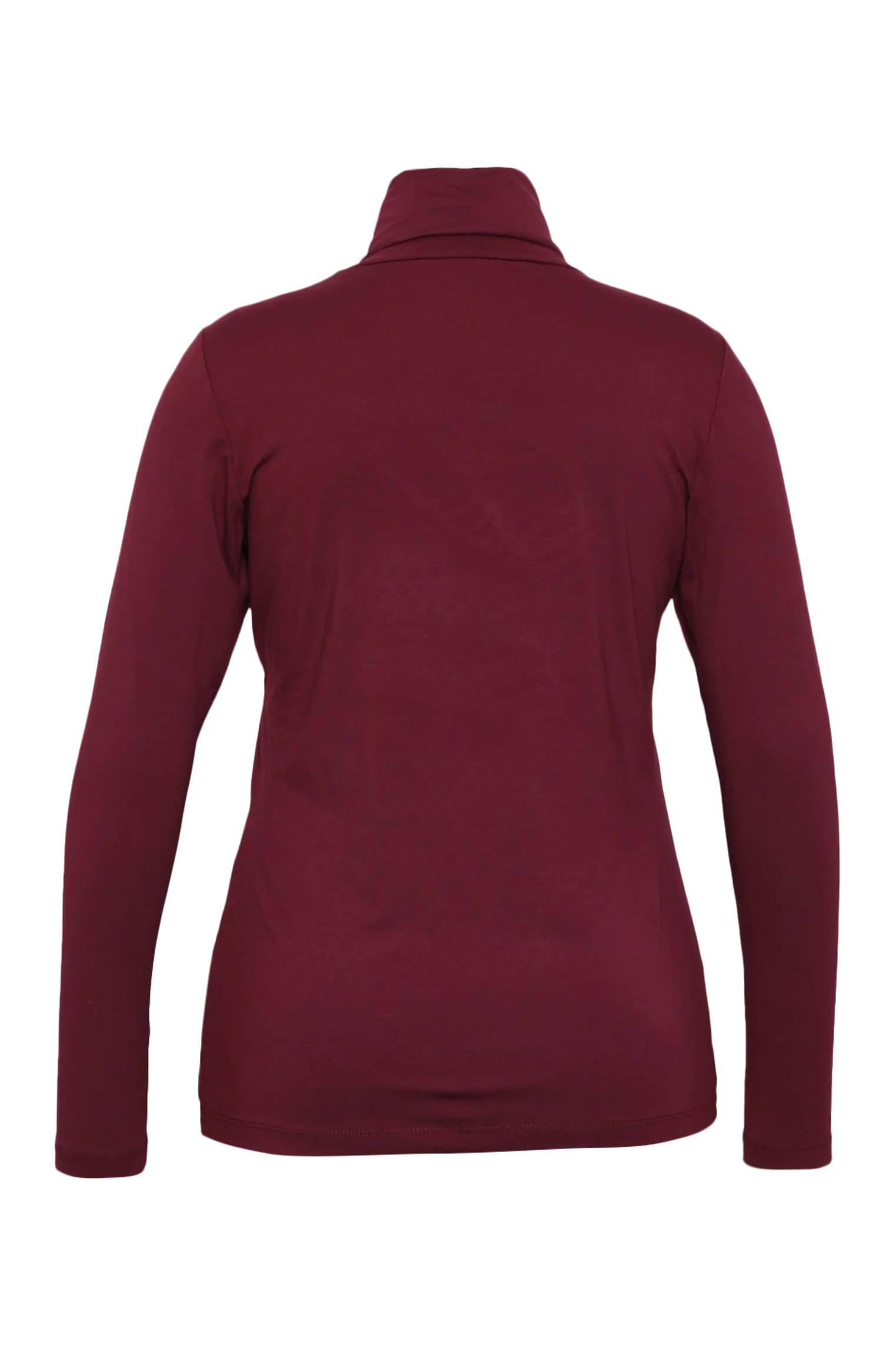 T-shirt col roulé en viscose uni - Image 7