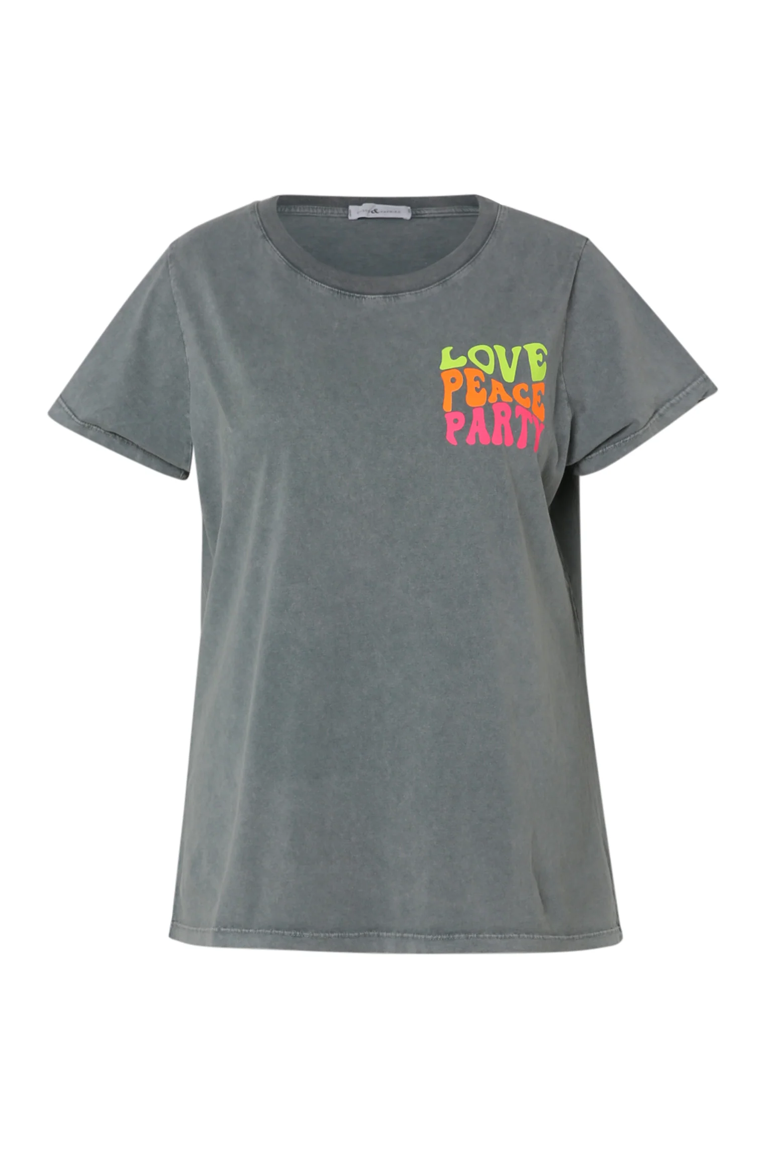 T-shirt en coton avec imprimé message fluo - Image 10