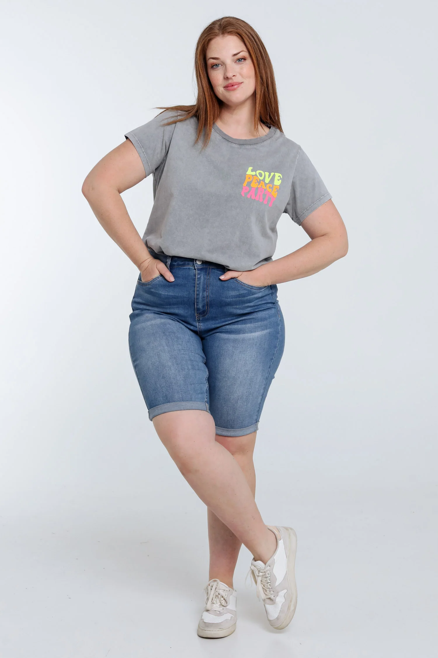 T-shirt en coton avec imprimé message fluo - Image 9