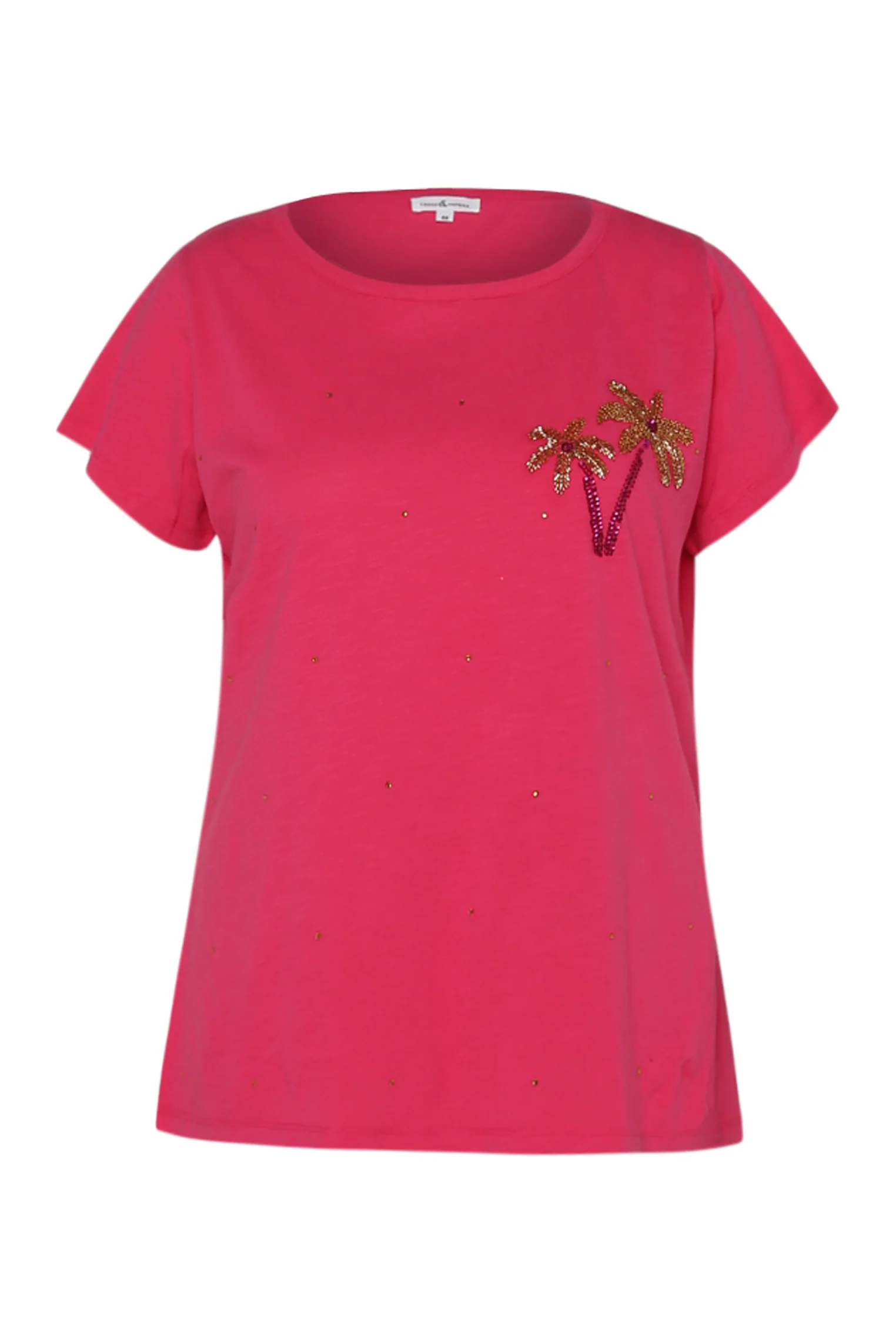 T-shirt en coton avec palmier en sequins - Image 13