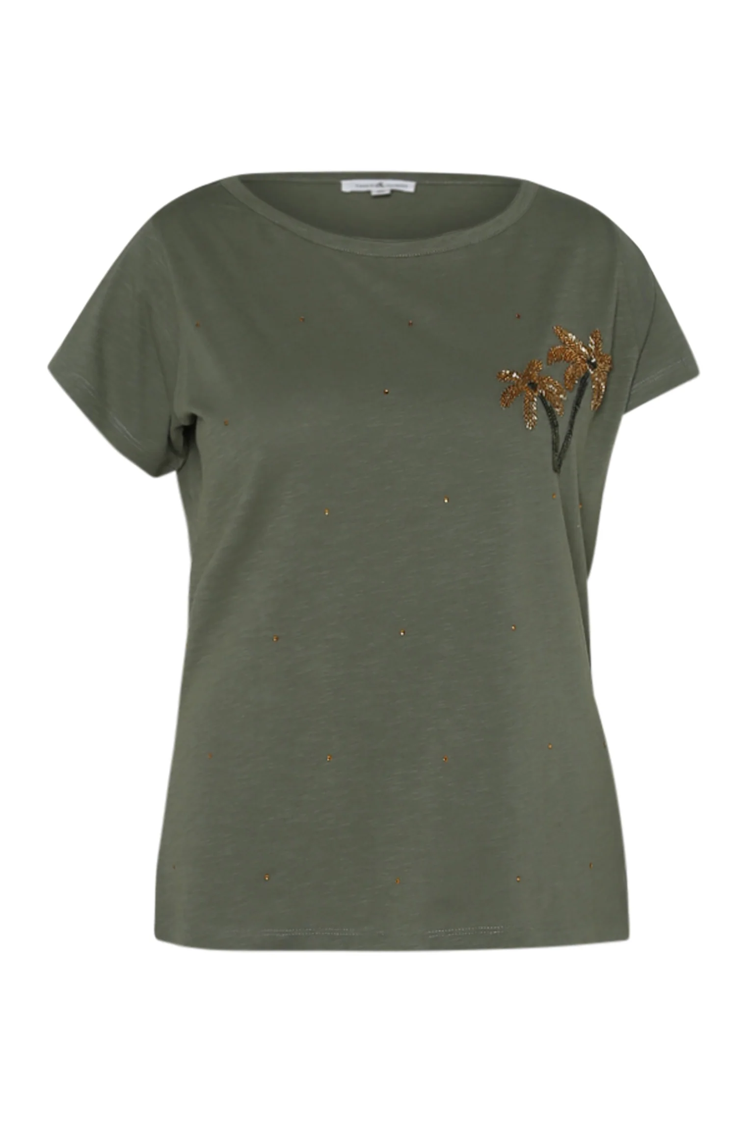 T-shirt en coton avec palmier en sequins - Image 24