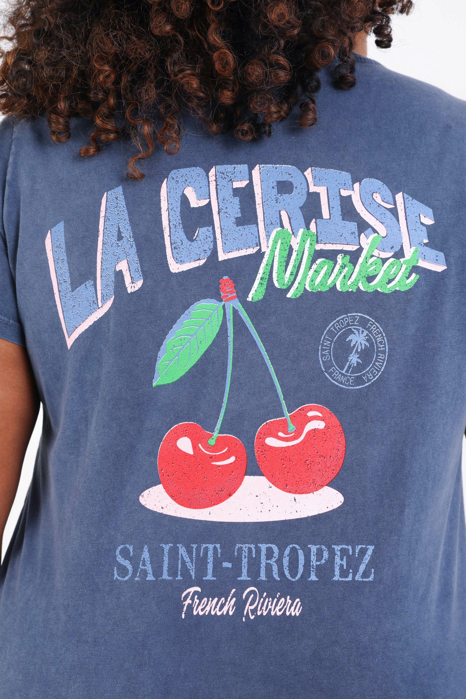 T-shirt en coton imprimé cerises - Image 3