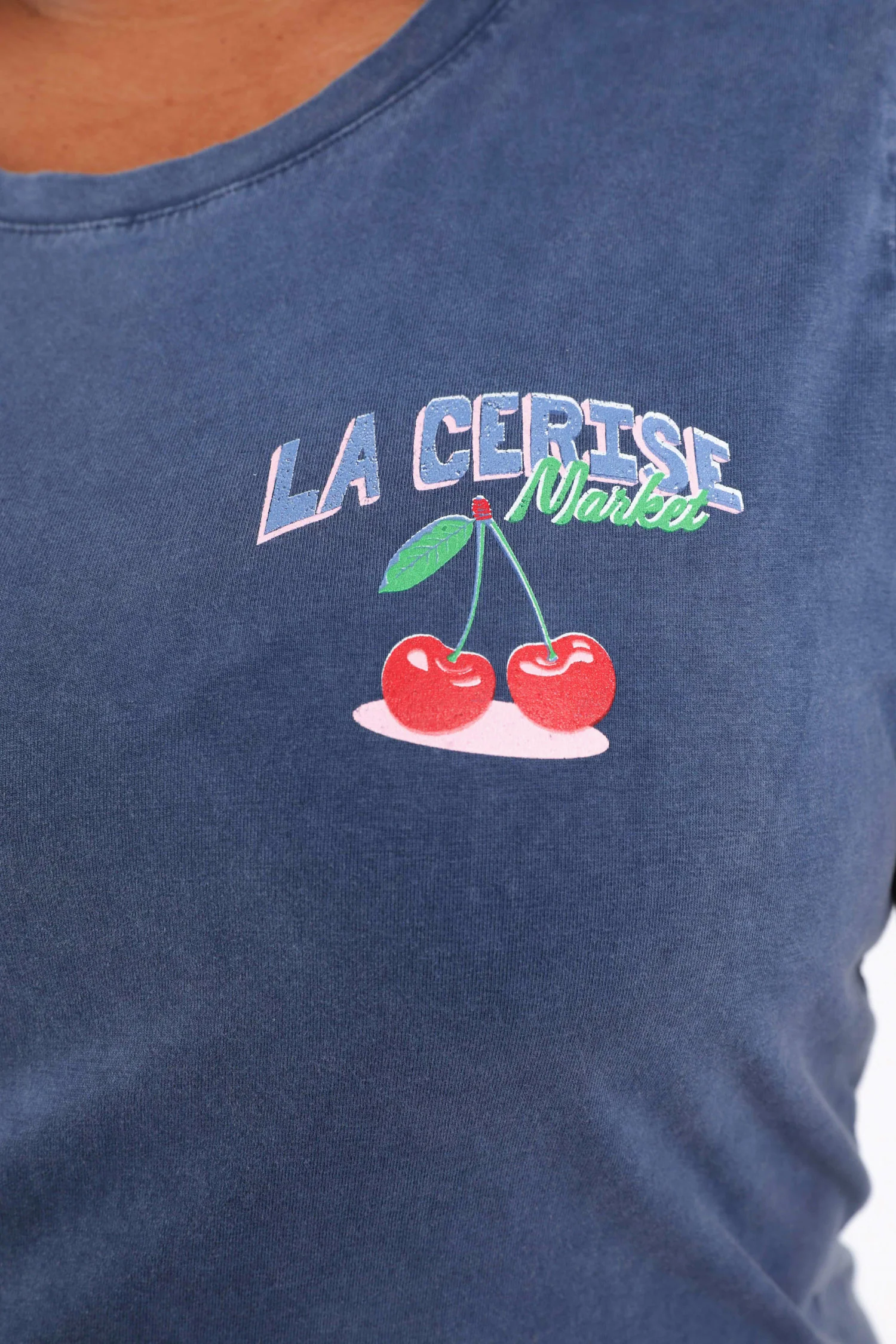 T-shirt en coton imprimé cerises - Image 5