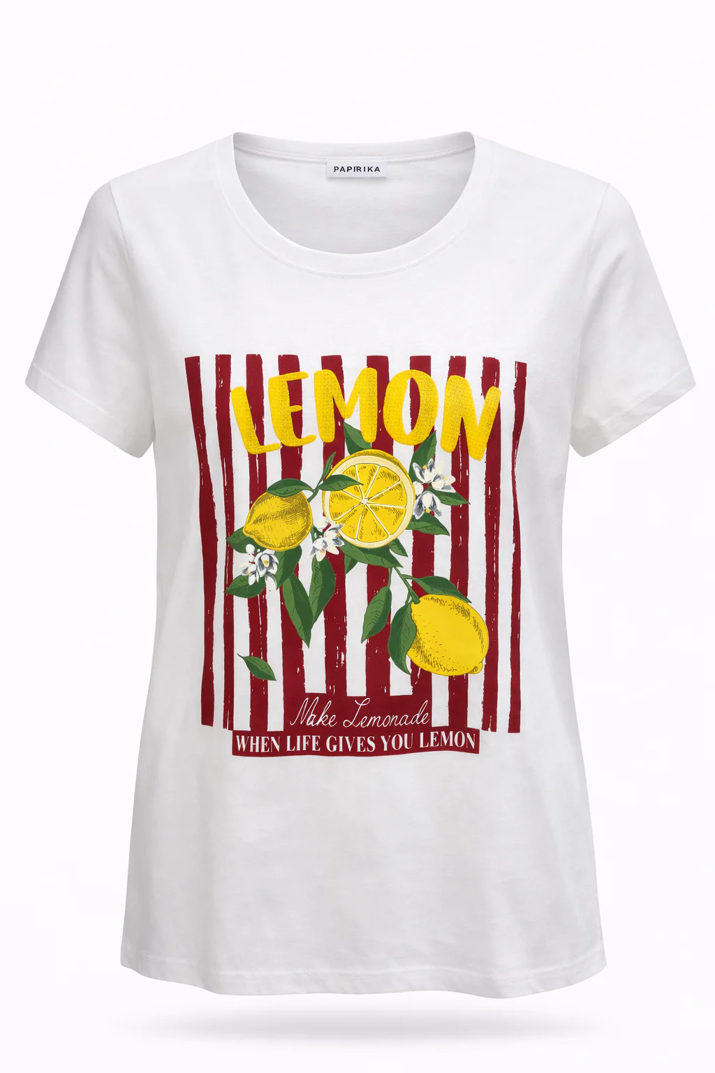 T-shirt en coton imprimé citrons