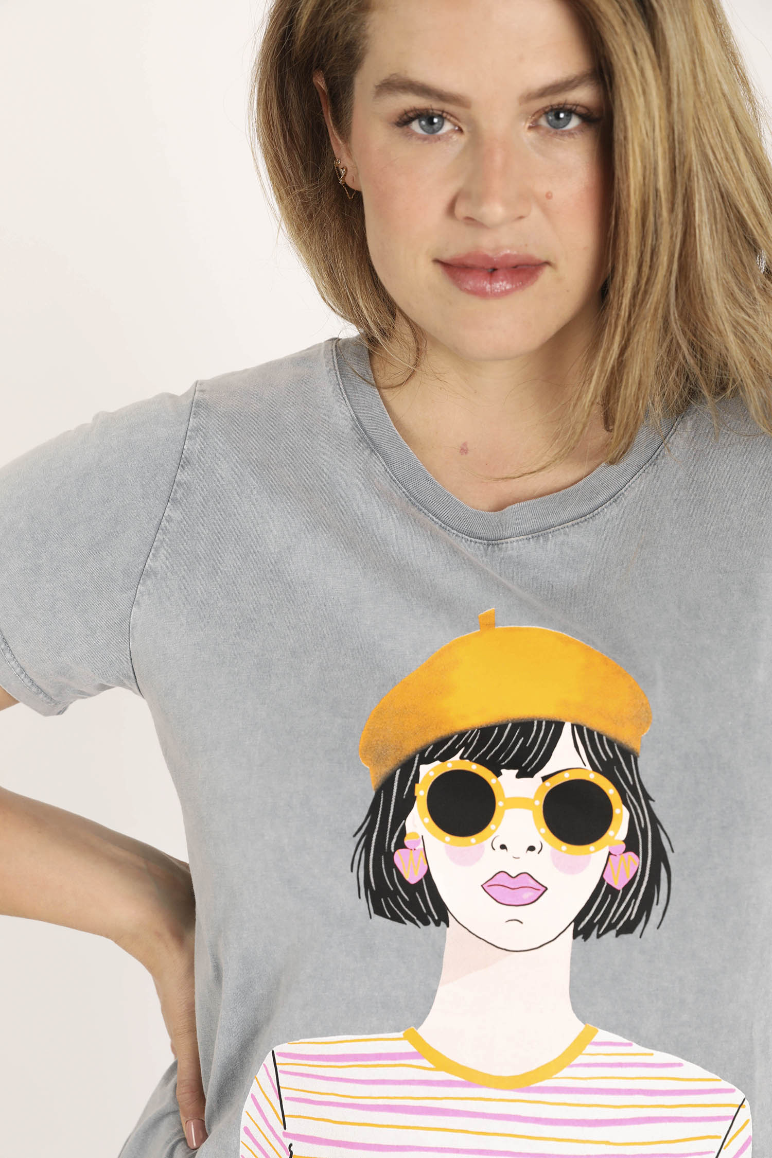 T-shirt en coton imprimé femme - Image 5