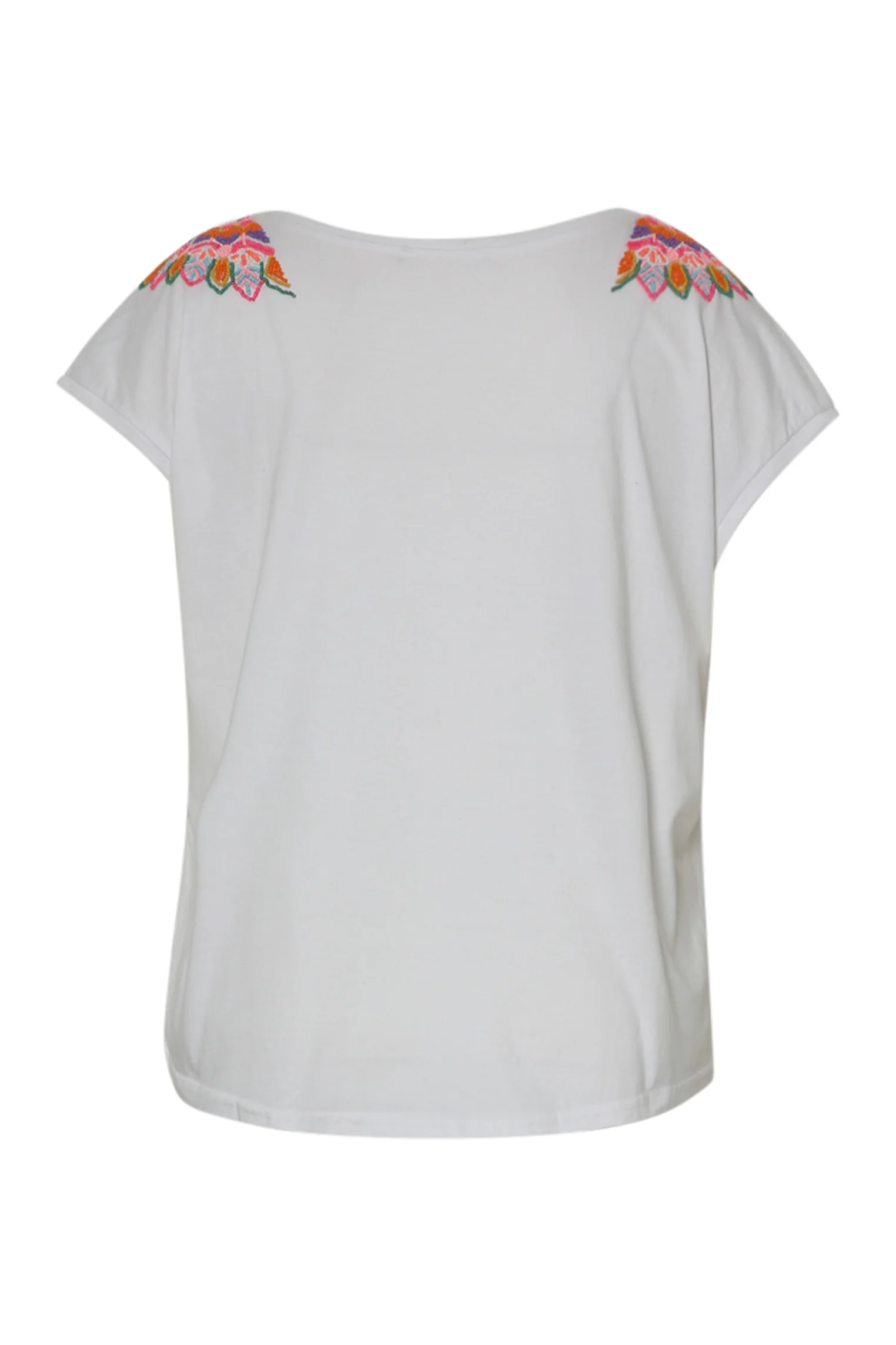 T-shirt en coton uni avec mandala en perles - Image 11