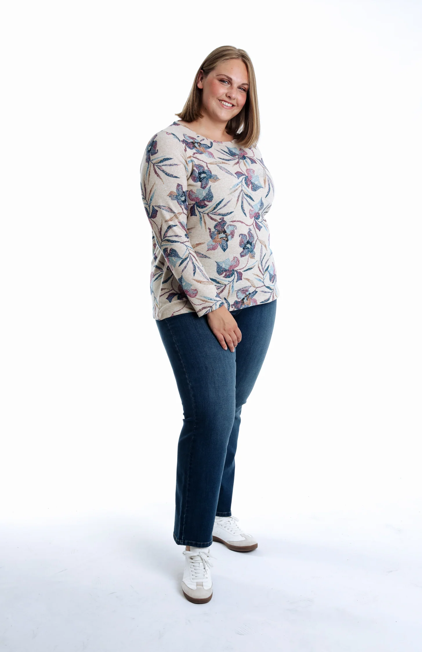 T-shirt en maille chaude imprimé fleuri - Image 6
