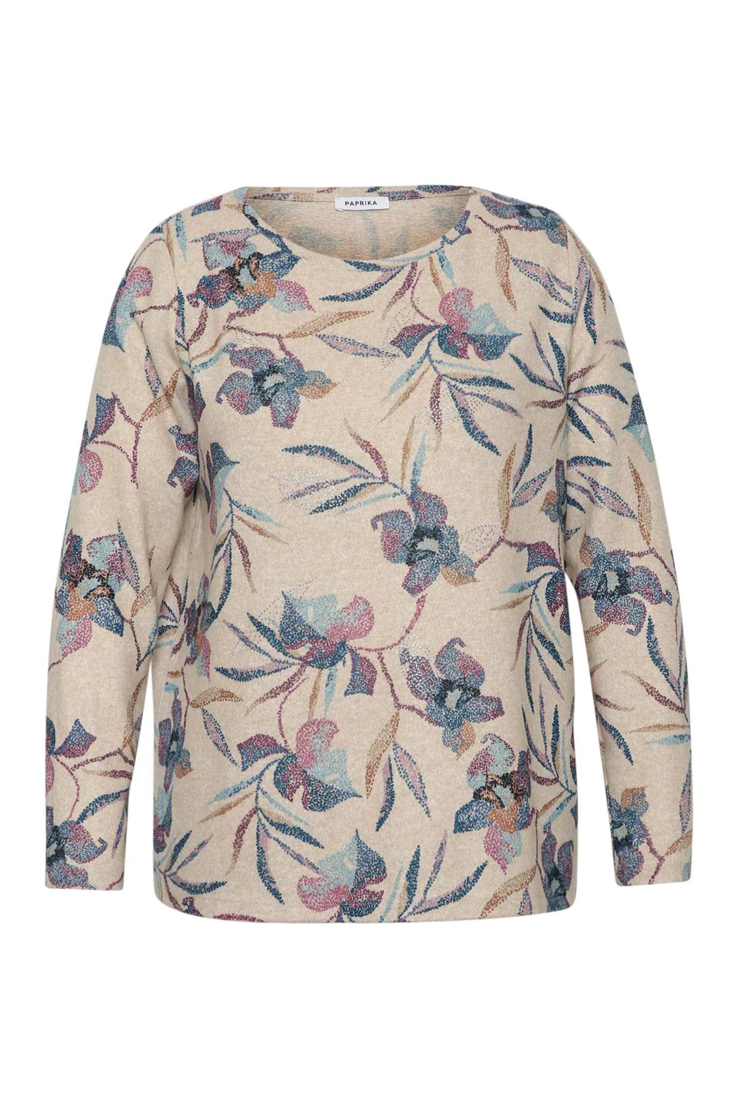 T-shirt en maille chaude imprimé fleuri - Image 8