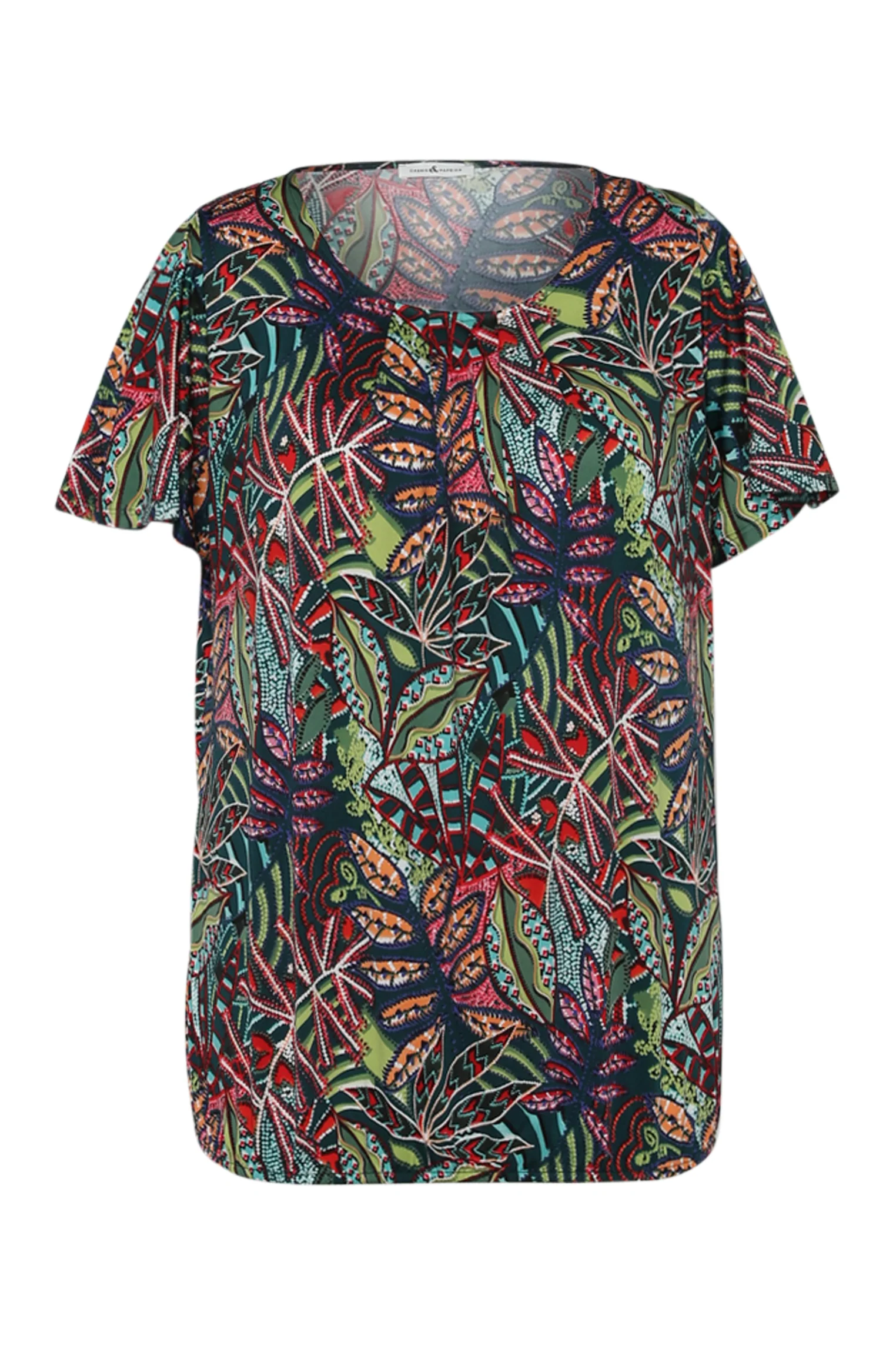 T-shirt en maille froide avec imprimé feuillage - Image 10