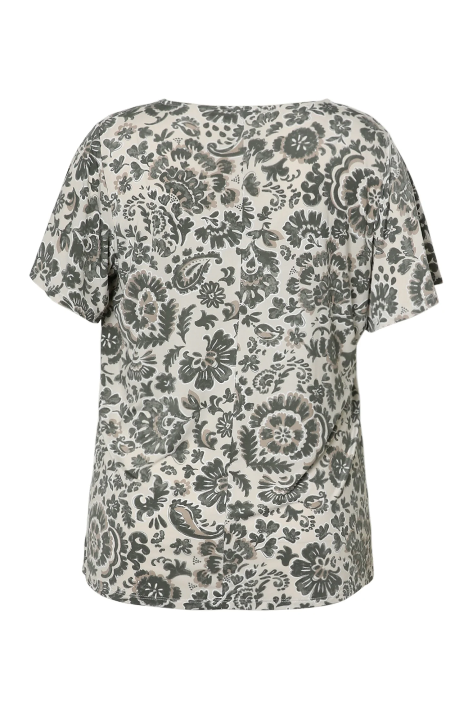 T-shirt en maille froide imprimé floral bicolore - Image 22