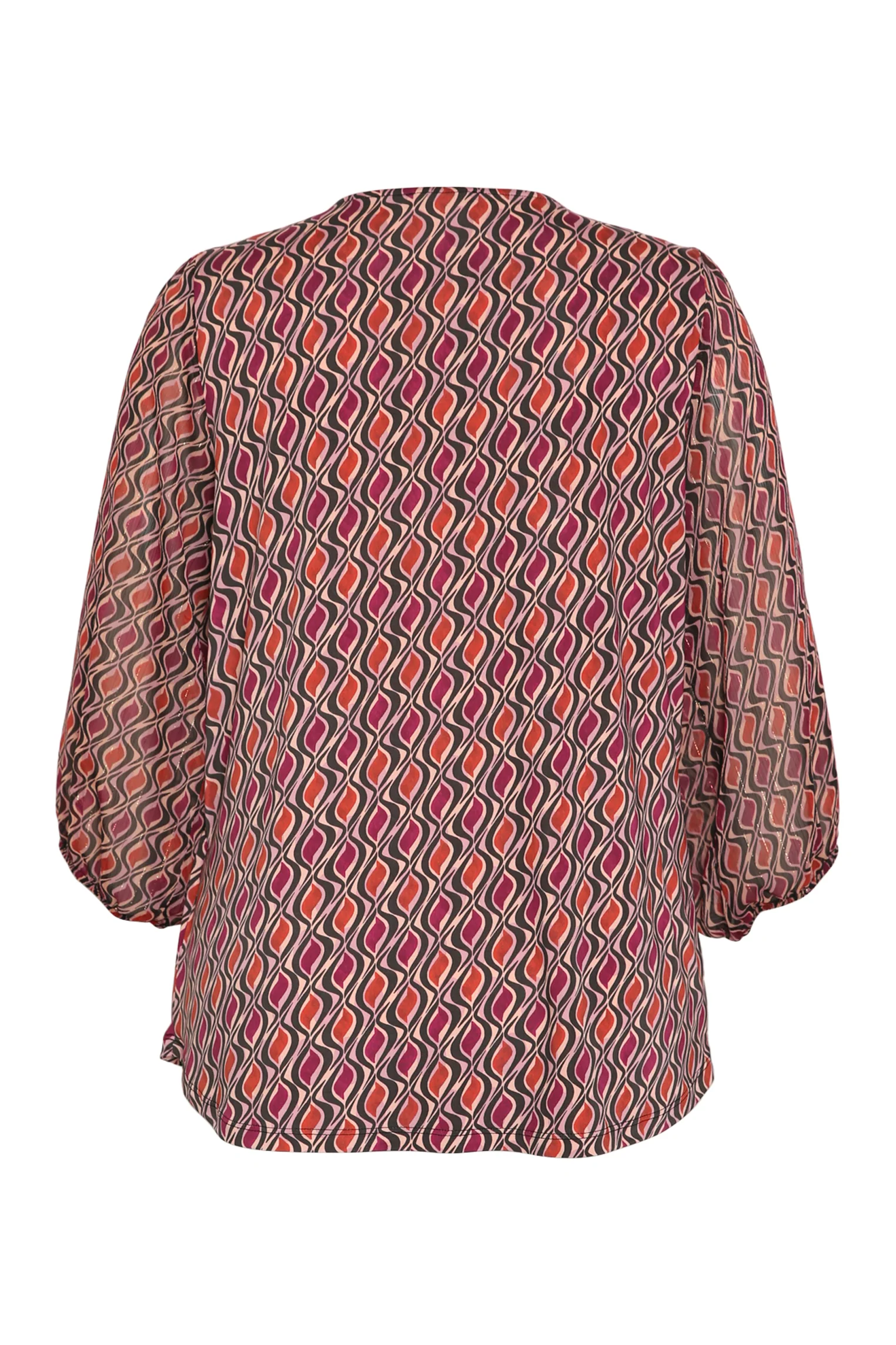 T-shirt en voile imprimé graphique avec lurex - Image 11