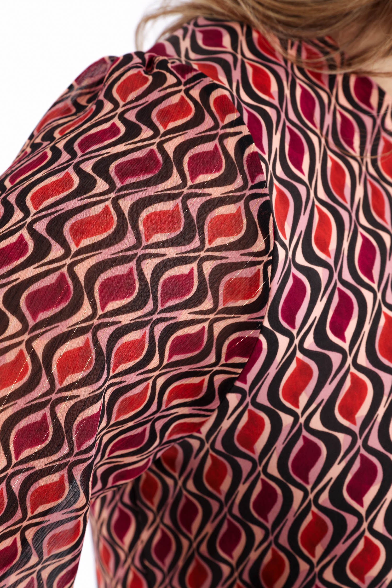 T-shirt en voile imprimé graphique avec lurex - Image 6