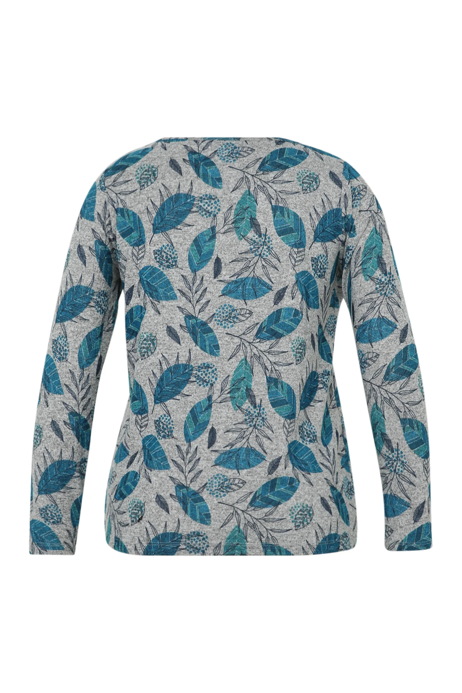 T-shirt maille chaude imprimé feuilles avec strass - Image 11