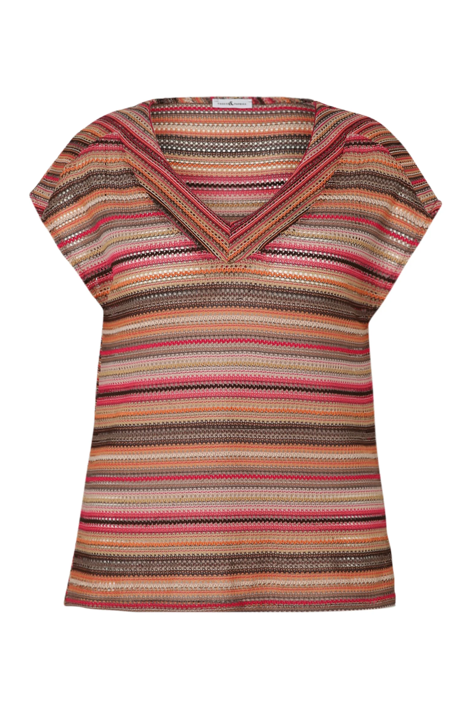 T-shirt maille dentelle rayés - Image 10