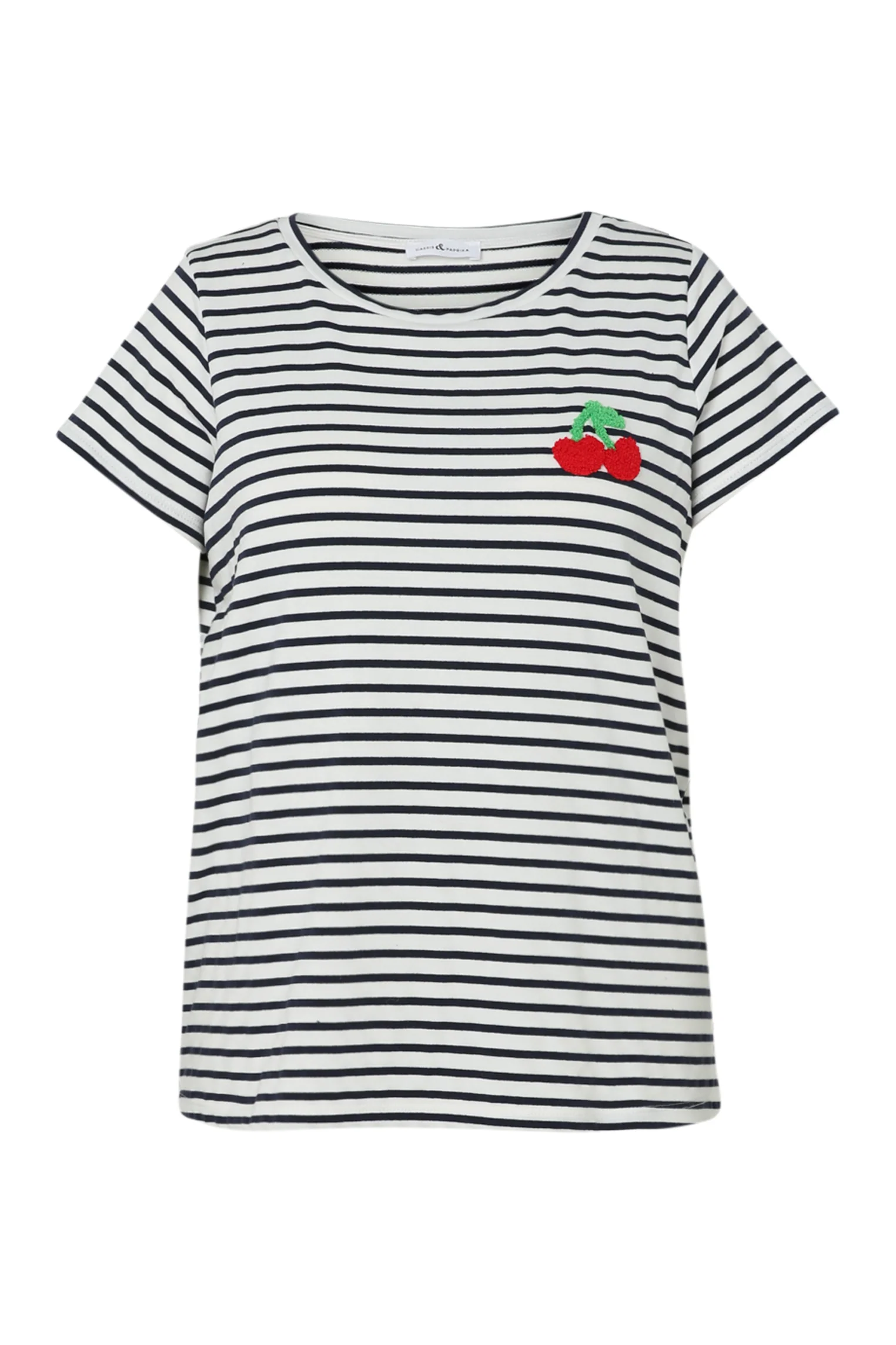 T-shirt marinière détail cerise - Image 10
