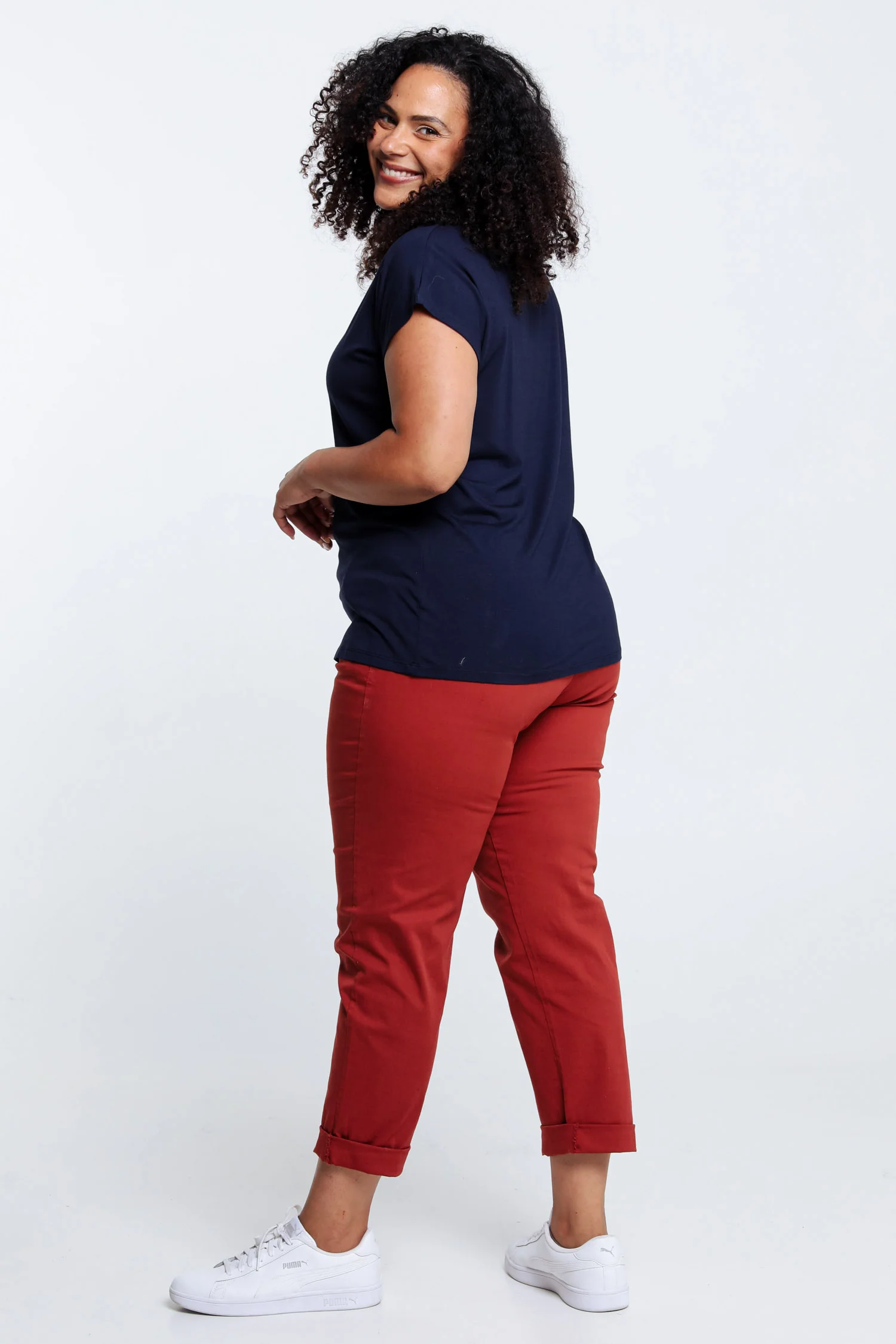 T-shirt uni en viscose - Image 13