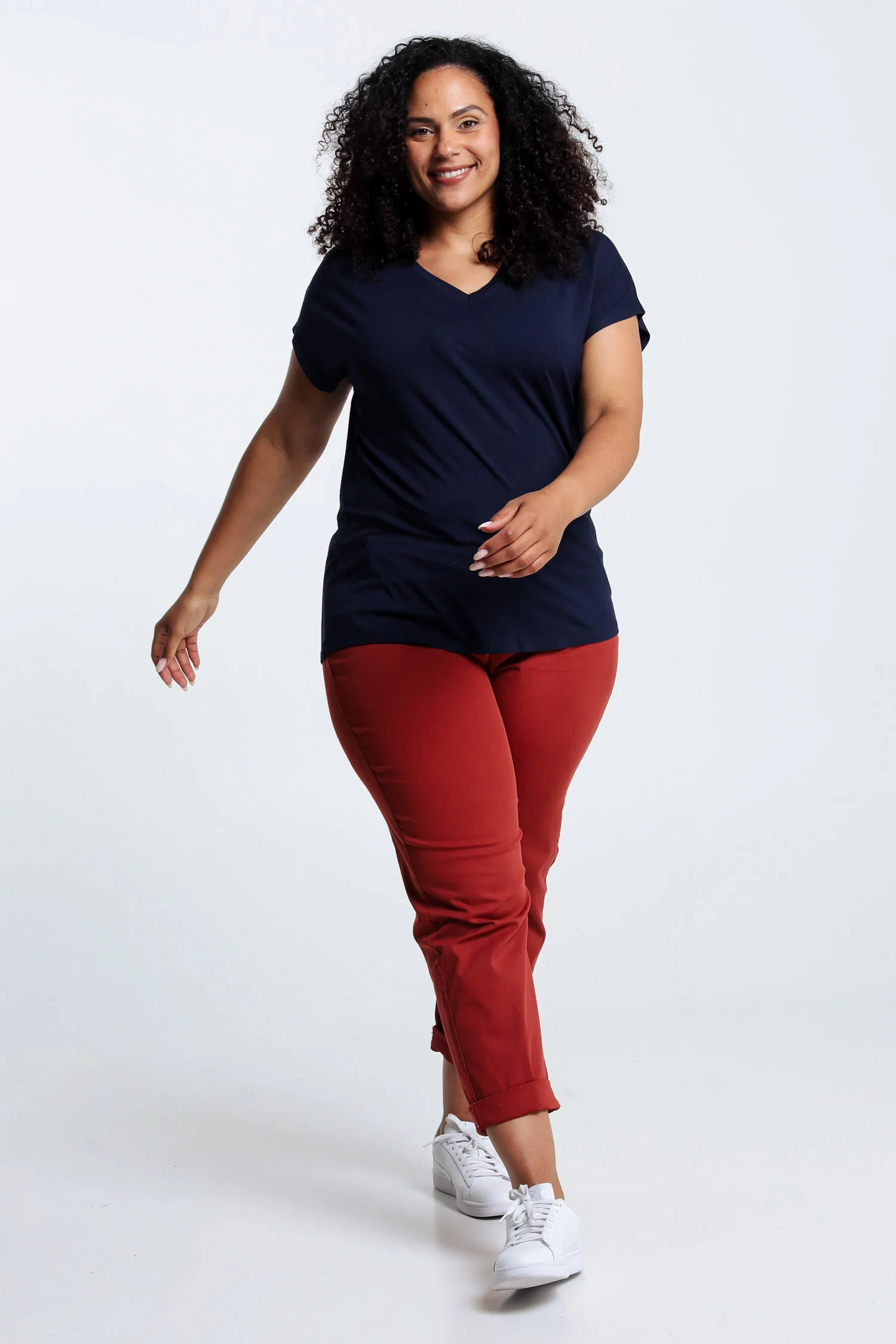 T-shirt uni en viscose - Image 17