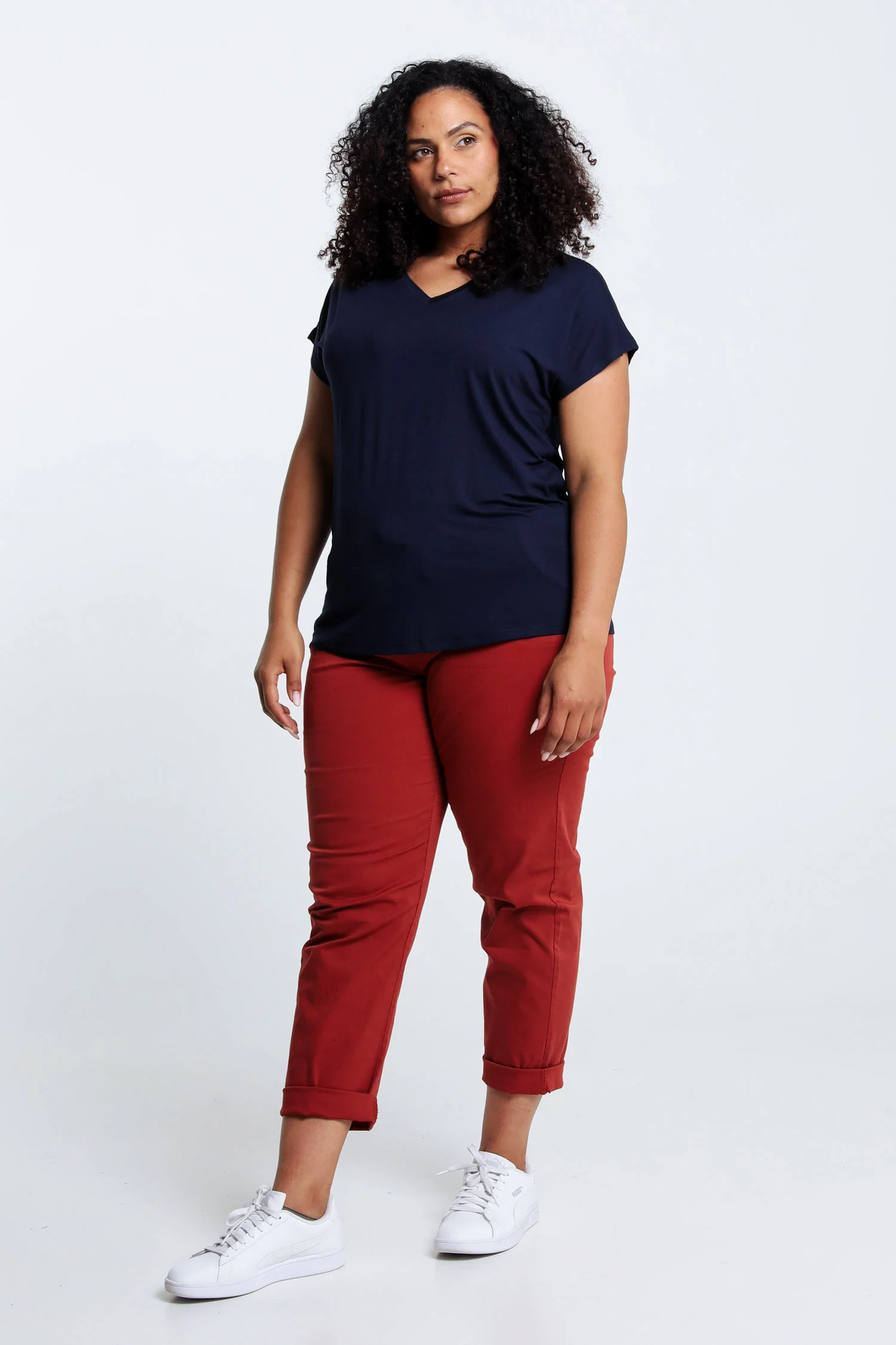 T-shirt uni en viscose - Image 18