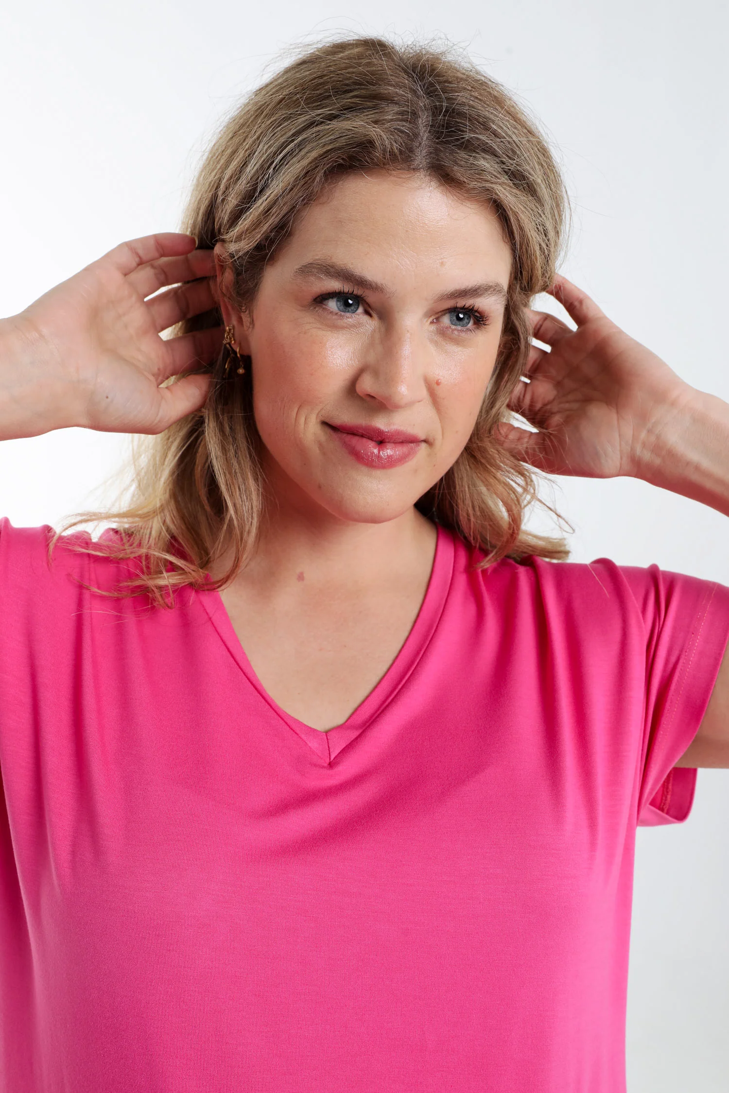 T-shirt uni en viscose - Image 27