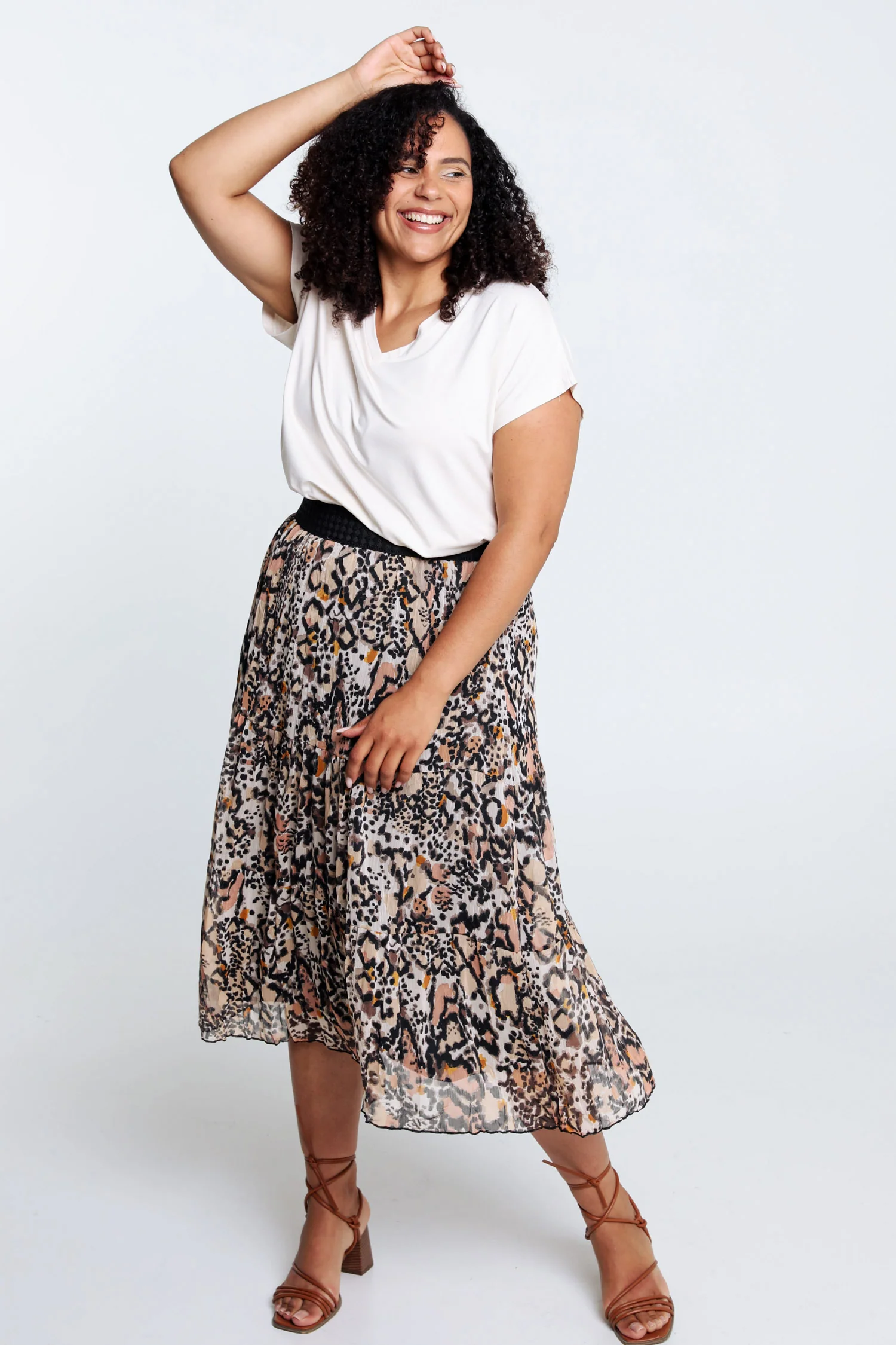 T-shirt uni en viscose - Image 7