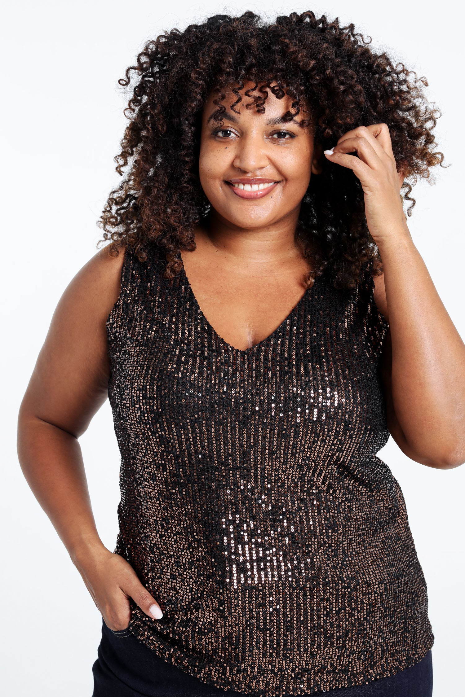 Top sans manches à paillettes - Image 12