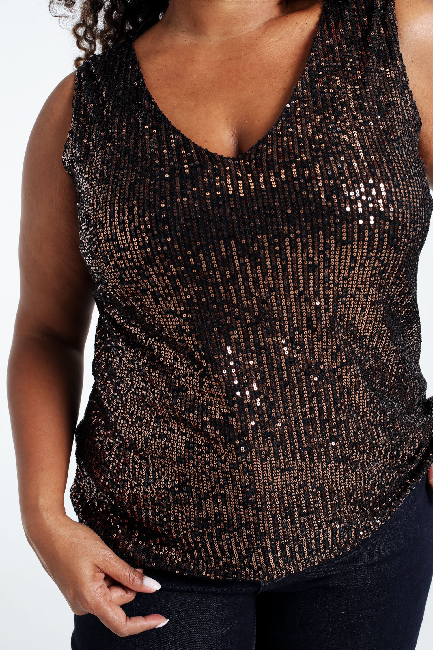 Top sans manches à paillettes - Image 14