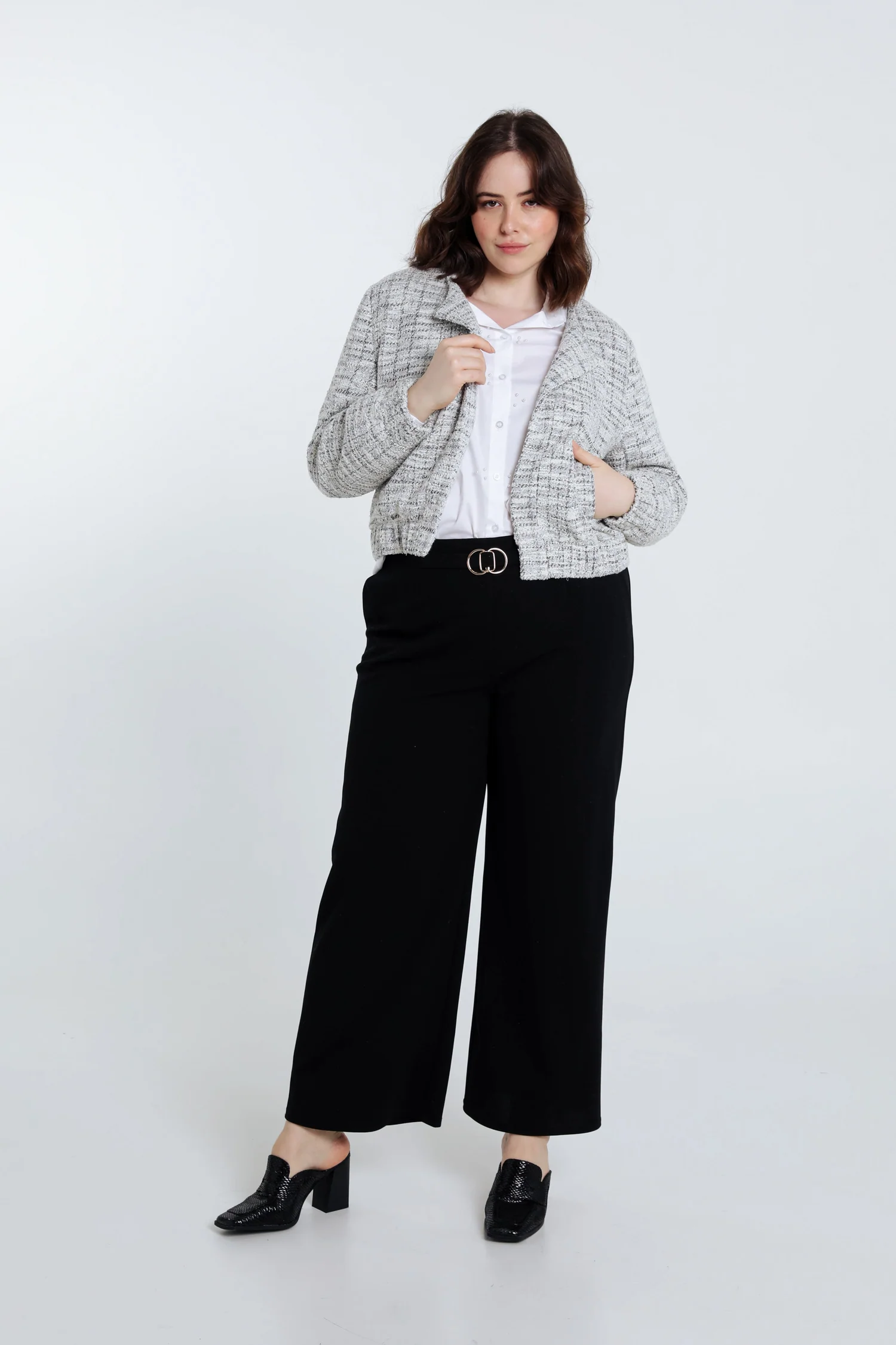 Veste effet tweed - Image 7