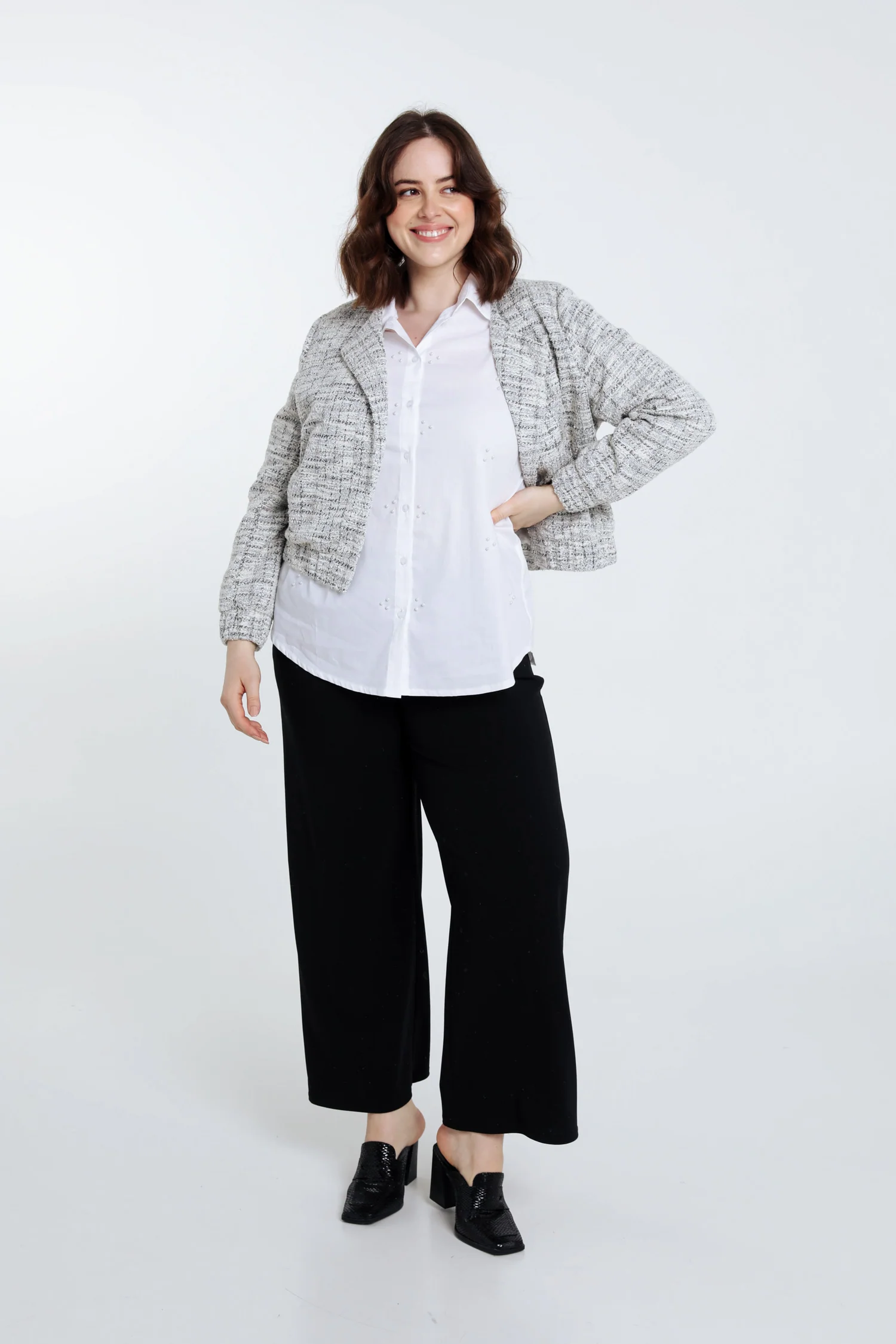 Veste effet tweed - Image 8