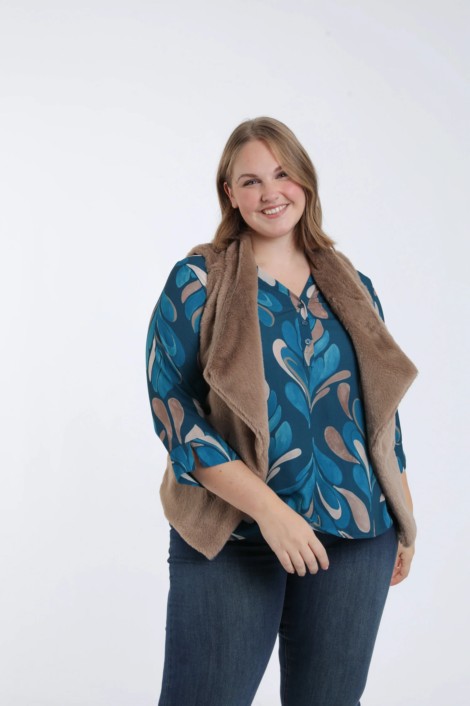 Veste en fausse fourrure