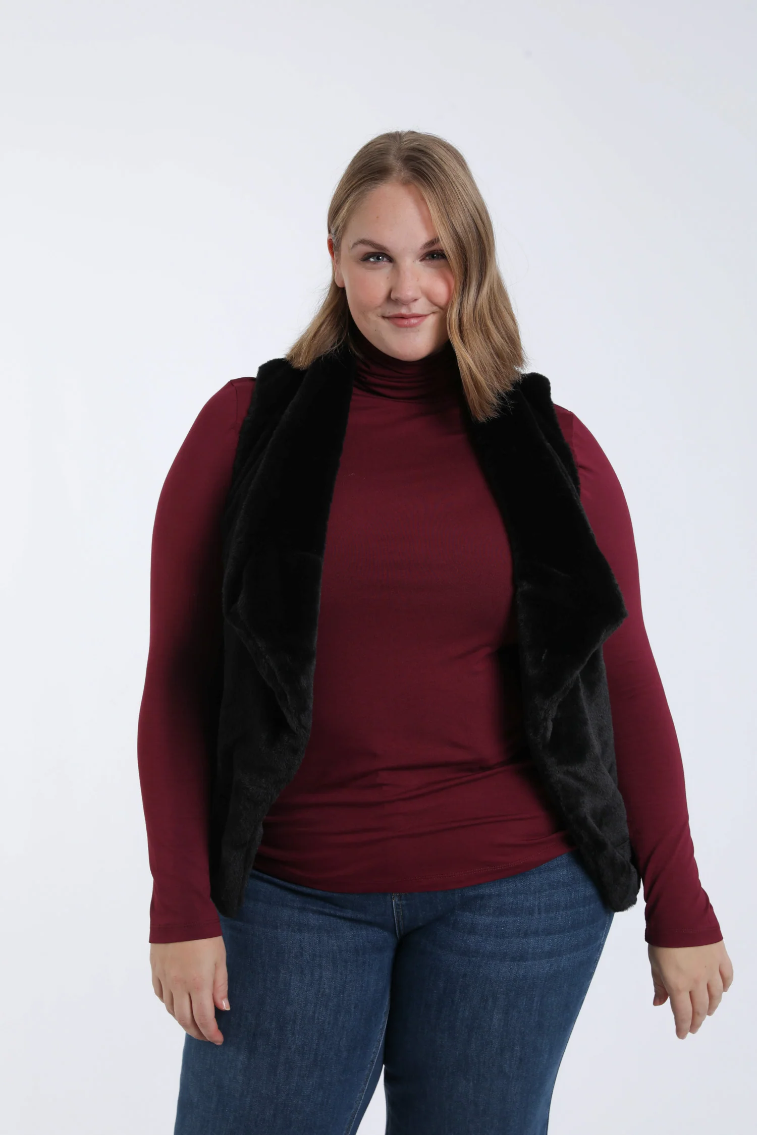 Veste en fausse fourrure