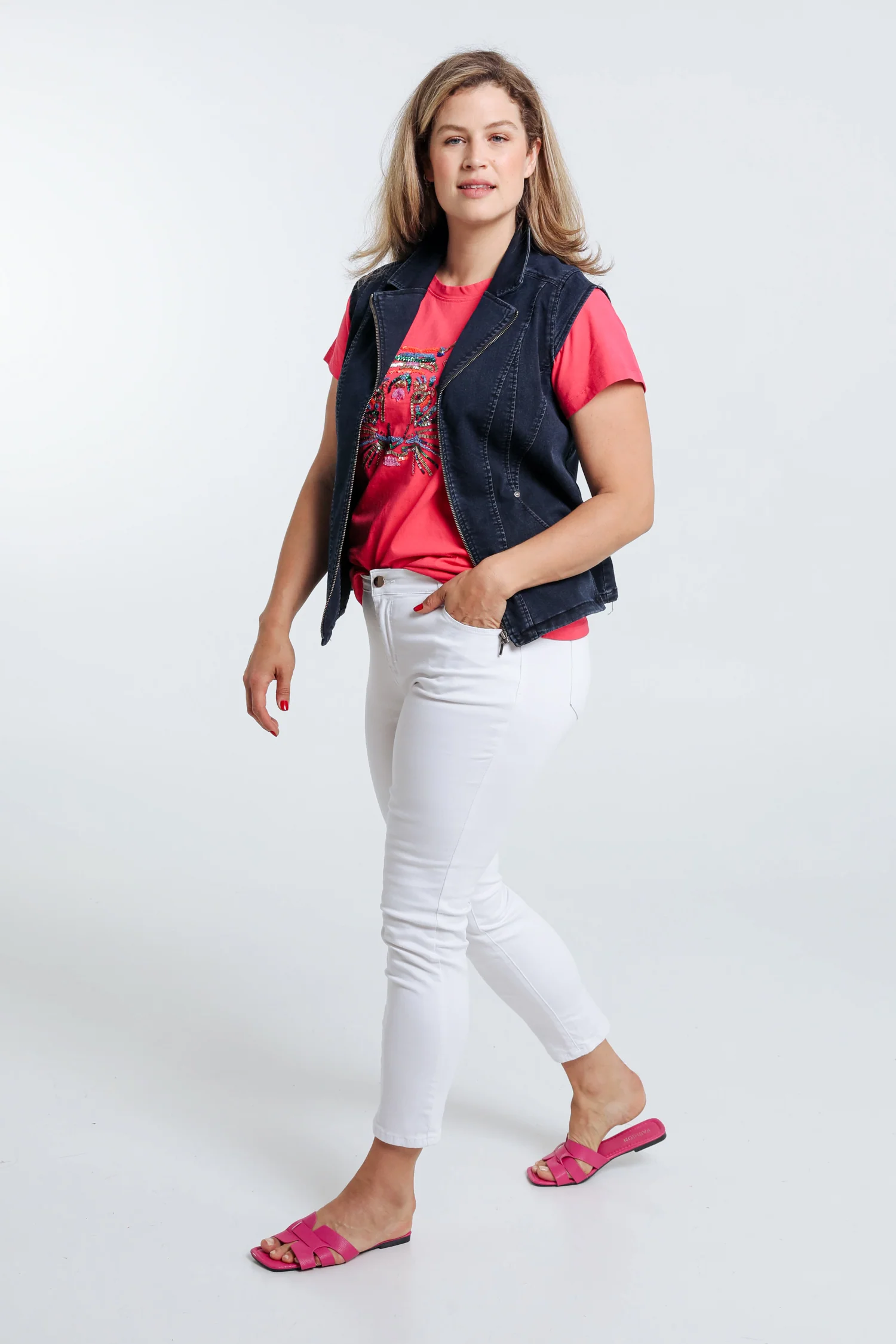 Veste en jean zippée - Image 6