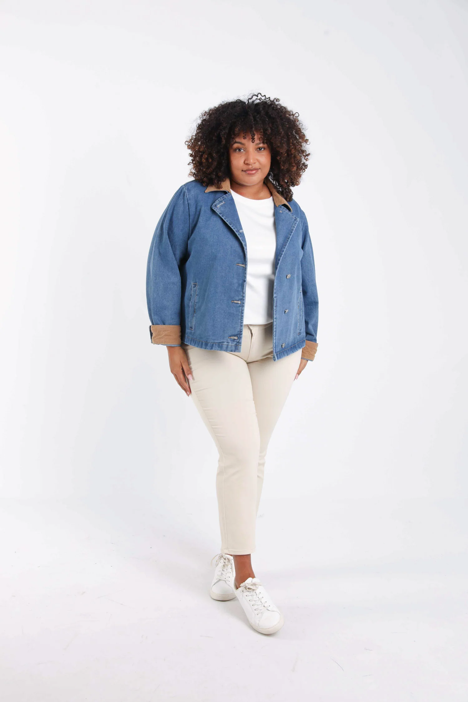 Veste en jeans avec velours - Image 8