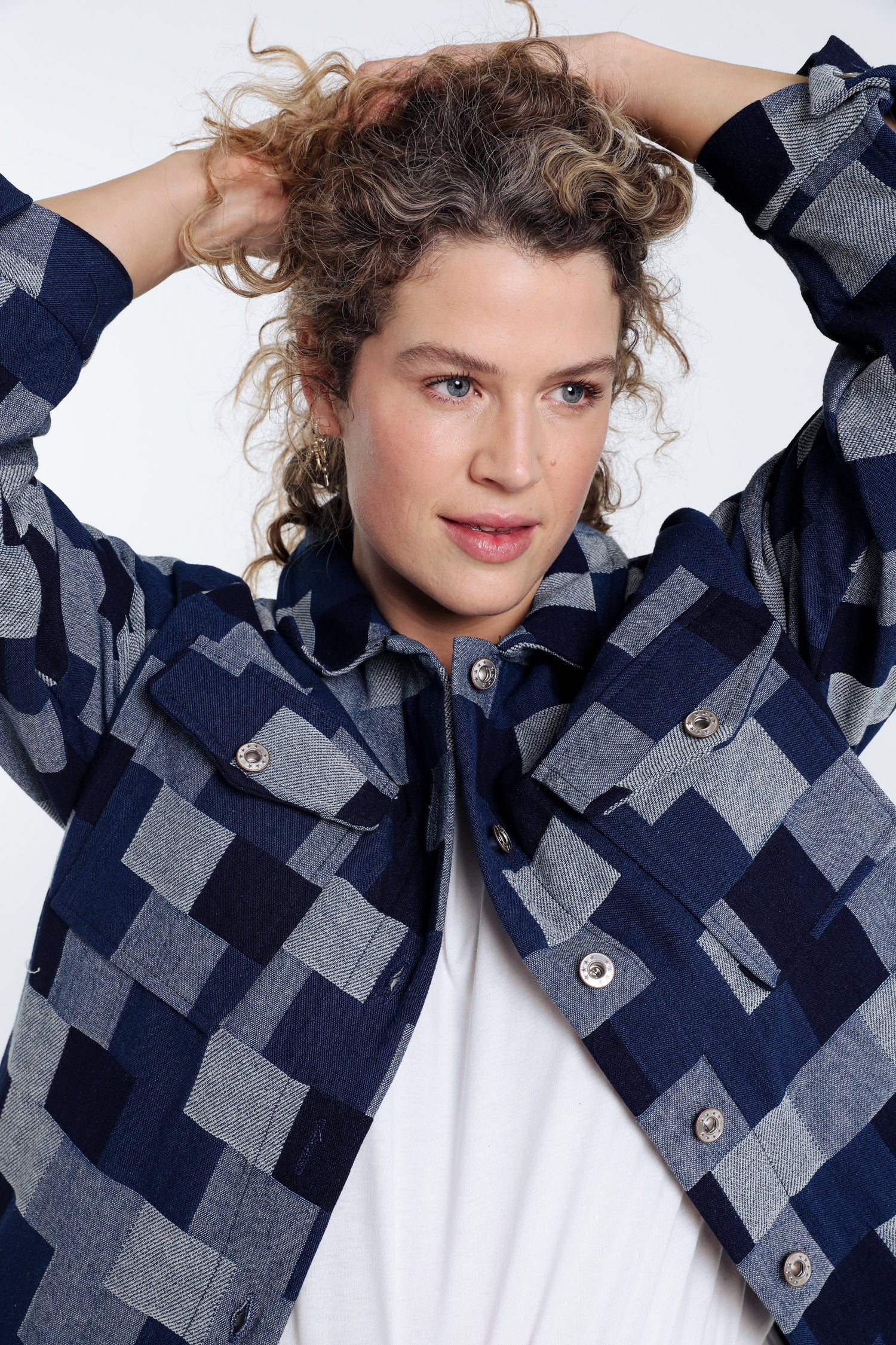 Veste en jeans dessin patch - Image 4