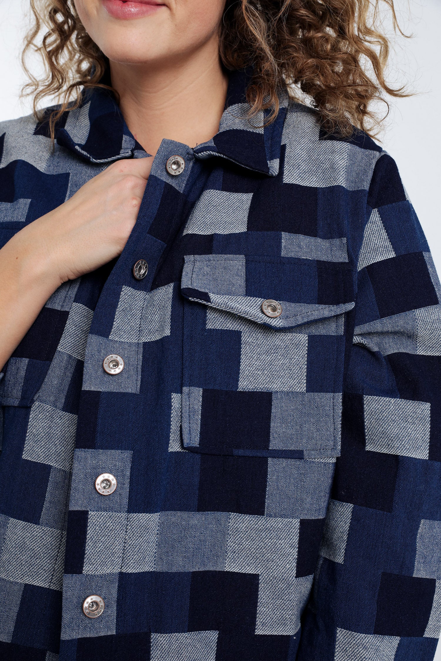 Veste en jeans dessin patch - Image 5