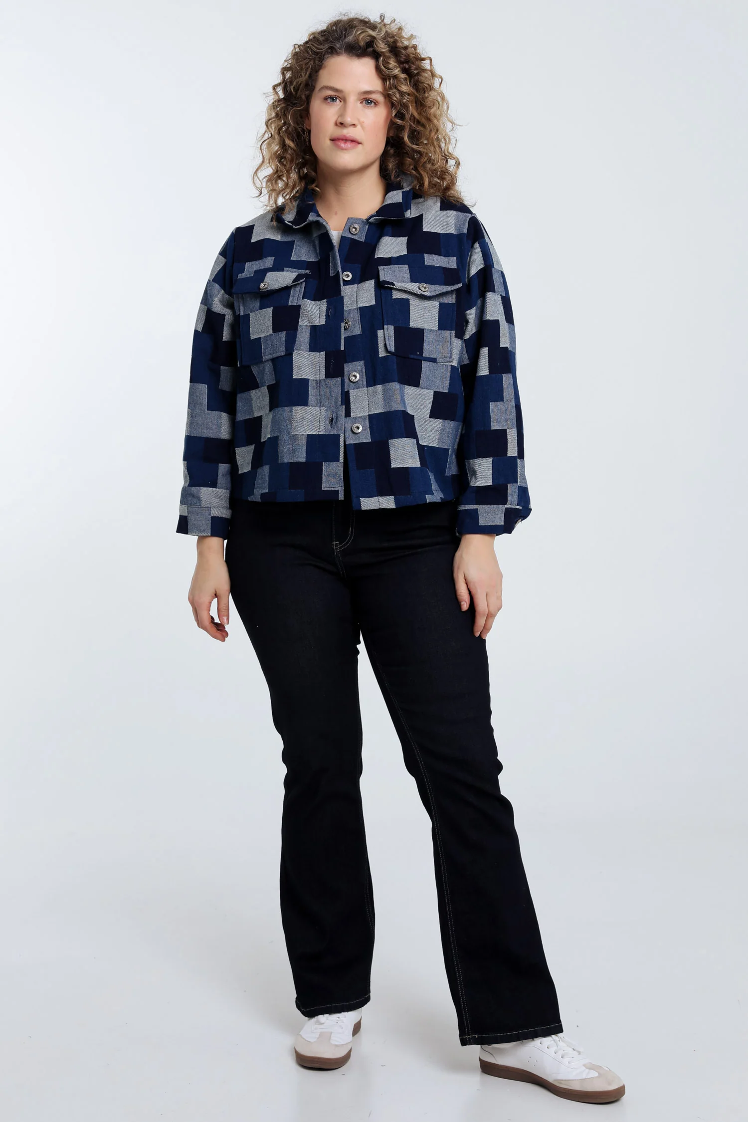 Veste en jeans dessin patch - Image 7