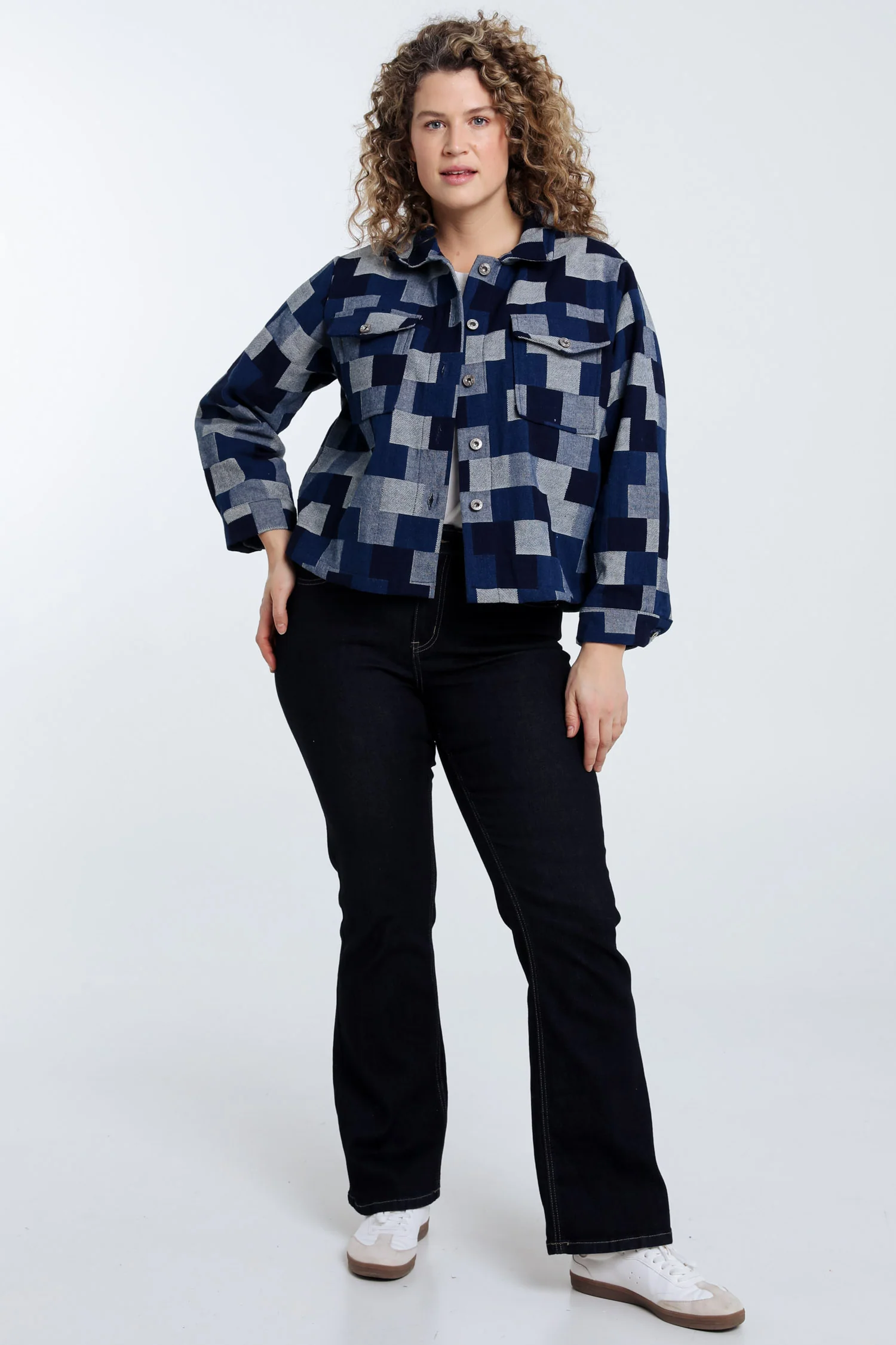Veste en jeans dessin patch - Image 8